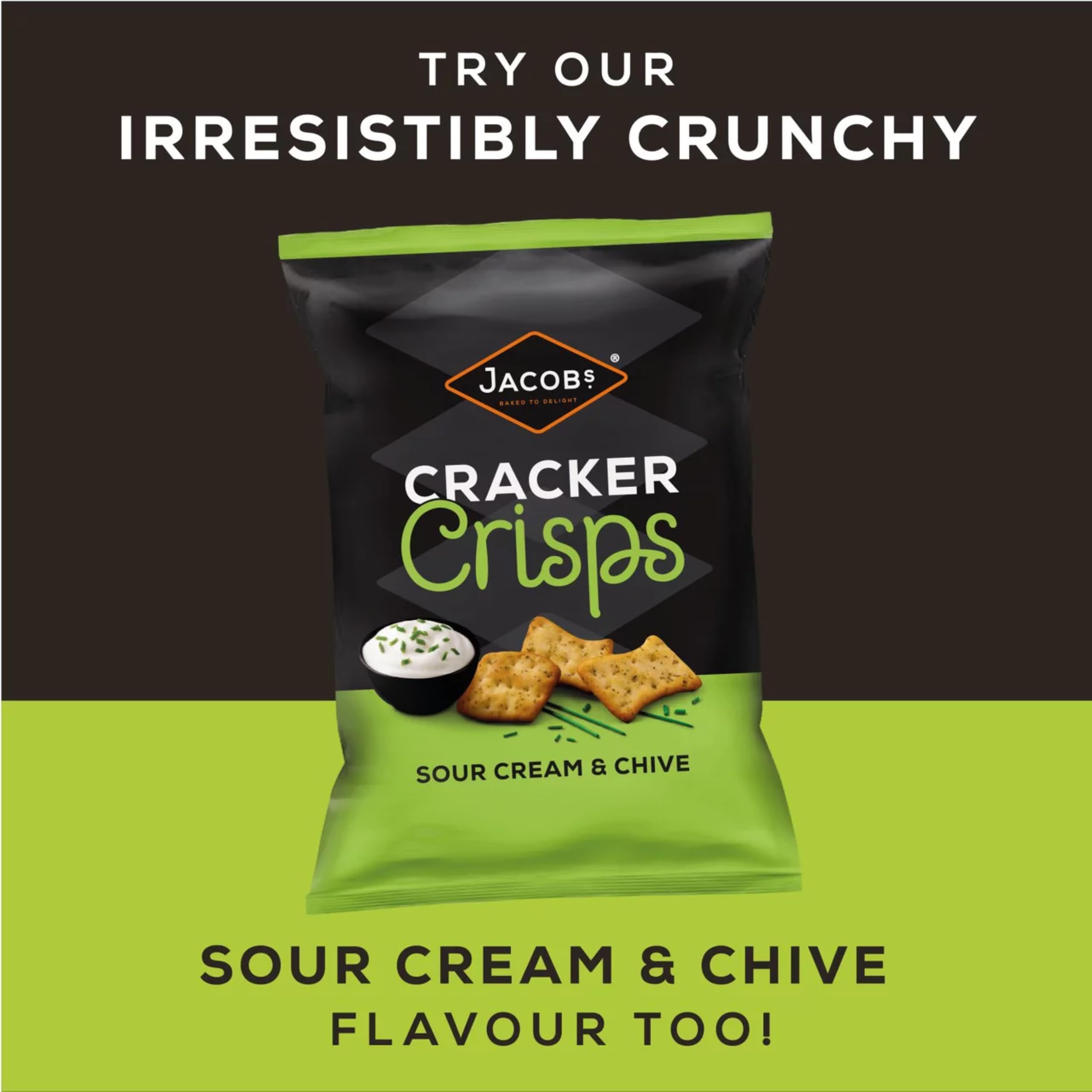 Jacob's Cracker Crisps Sea Salt & Balsamic Vinegar Flavour, 150g Sharing Bag 6
