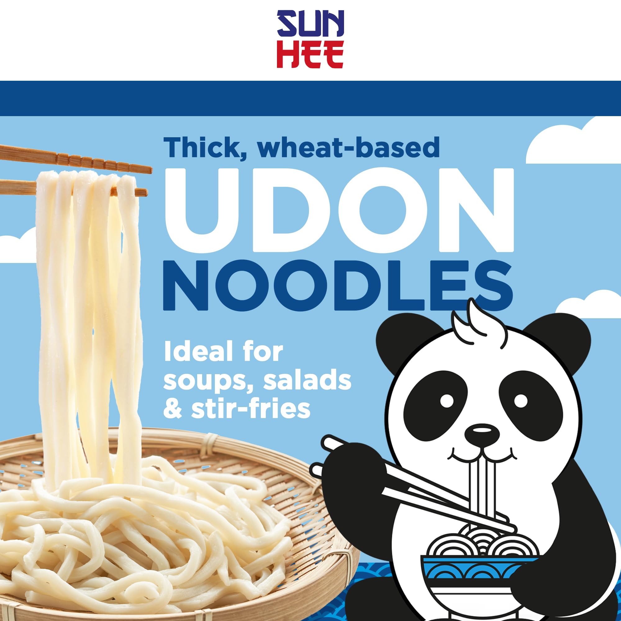Sun Hee Udon Noodles - Thick & Chewy, Ready-to-Eat | 200g Pack of 1 2