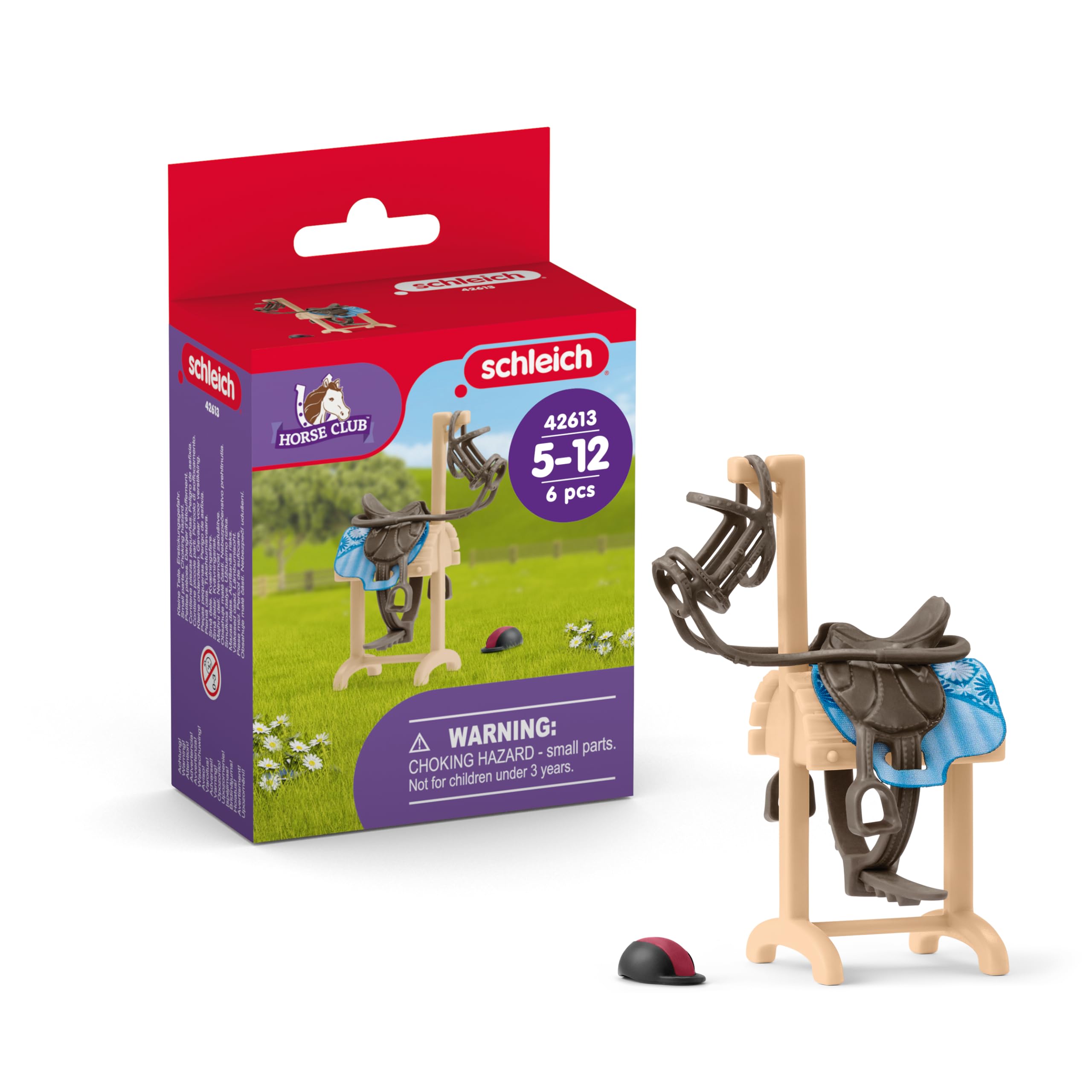 Schleich Horse Club Accessories Horse Transporter - Detachable Halter, Removable Saddle | Ages 5+ 1