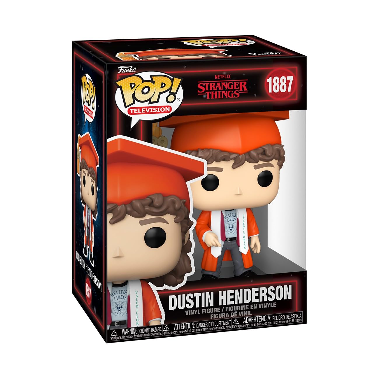Funko POP! TV: Stranger Things Dustin Graduation Vinyl Figure | 3.75 Inches 1