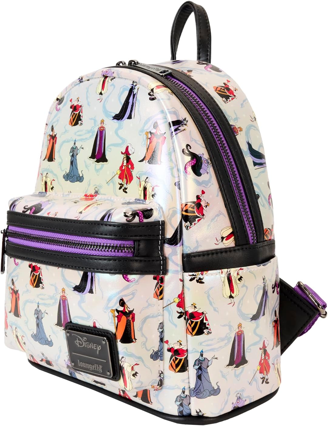 Loungefly Disney Villains Schillernder Mini-Rucksack – Villains-Kollektion