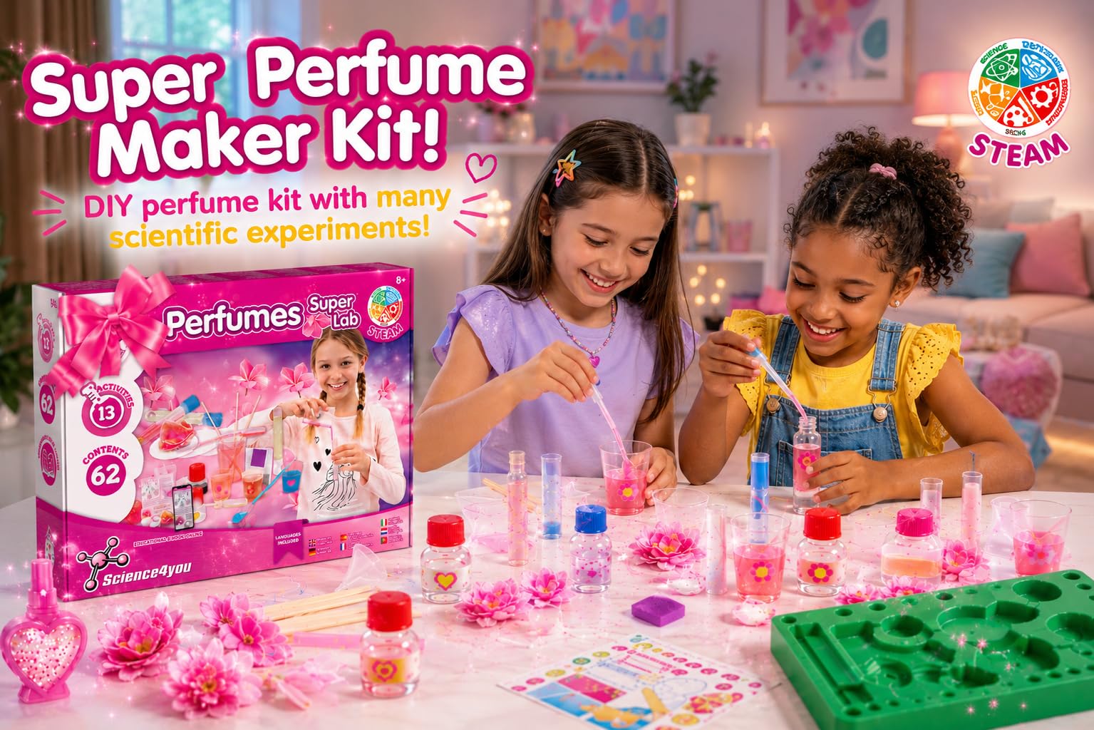 Science4you Perfume Super Lab for Kids +8 Years | 13 Experiments | 63 Contents 4