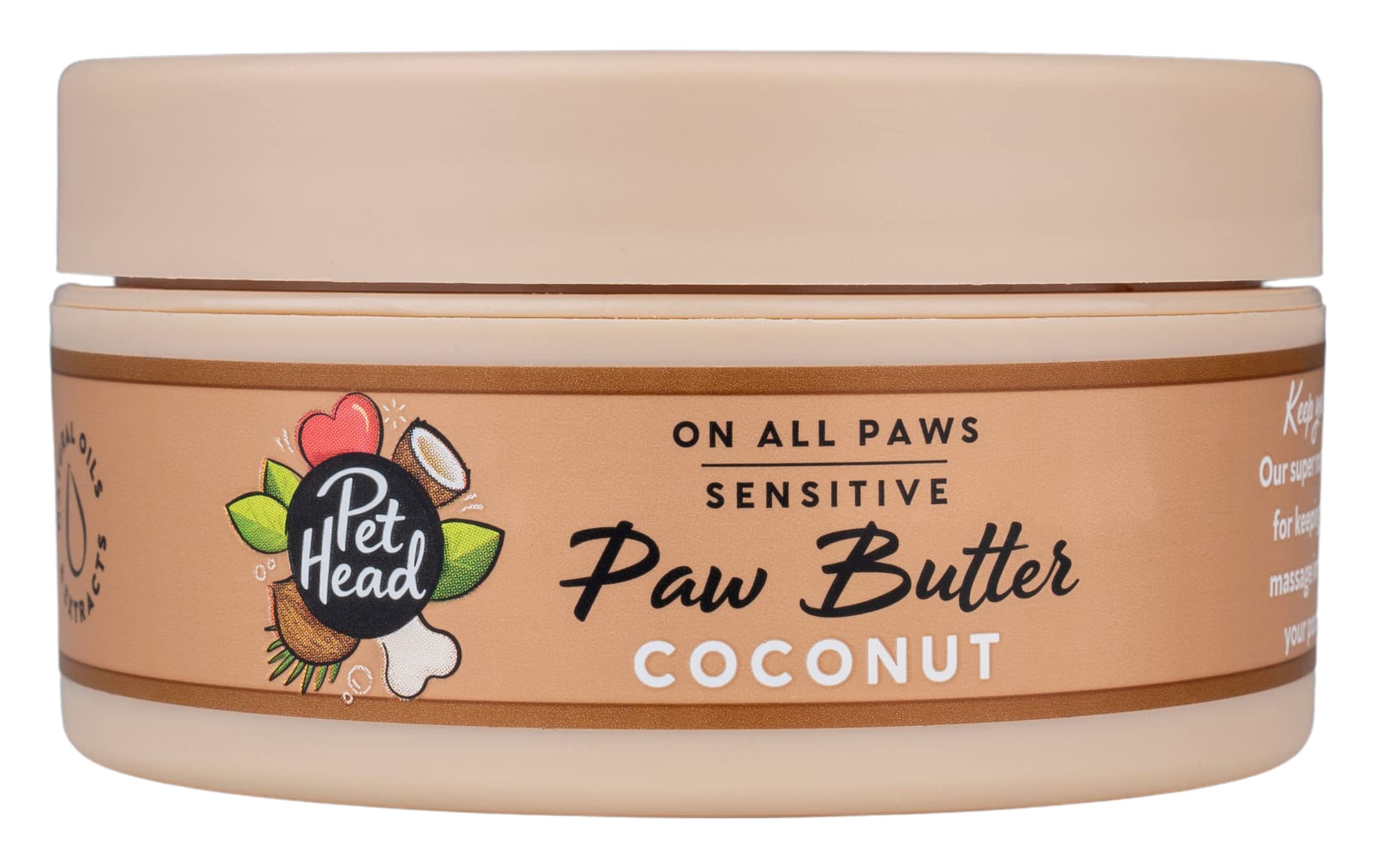 Pet Head Coconut Paw Butter - Moisturizing Cream for Paws & Noses | 40g