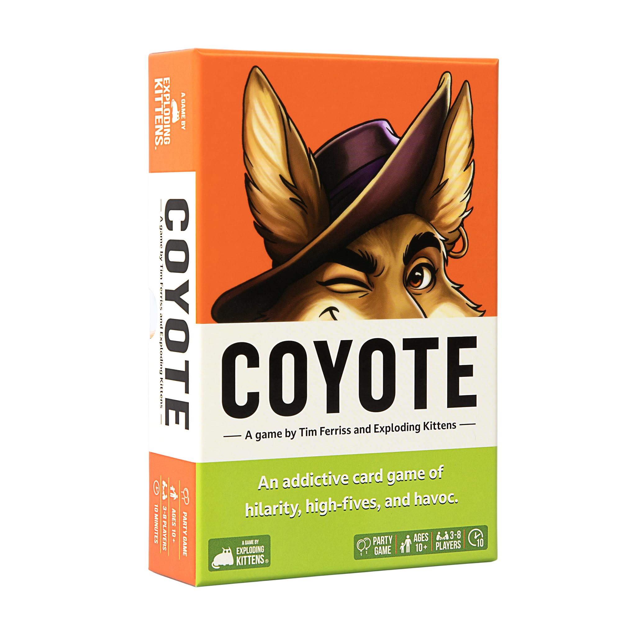 Exploding Kittens Coyote by Tim Ferriss Challenge Card Game | Cardstock | Ages 10+