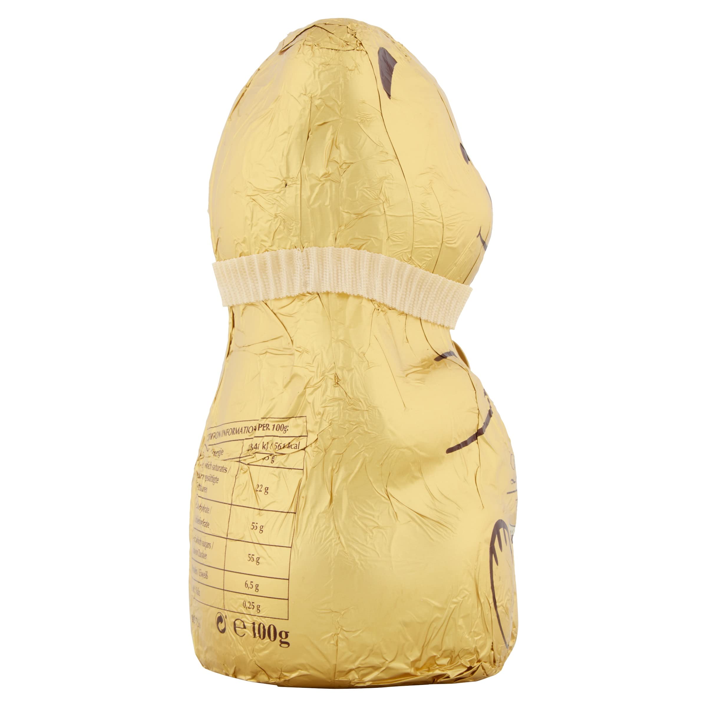Lindt Teddy Christmas White Chocolate – 100g – Festive Gold Foil Gift 4