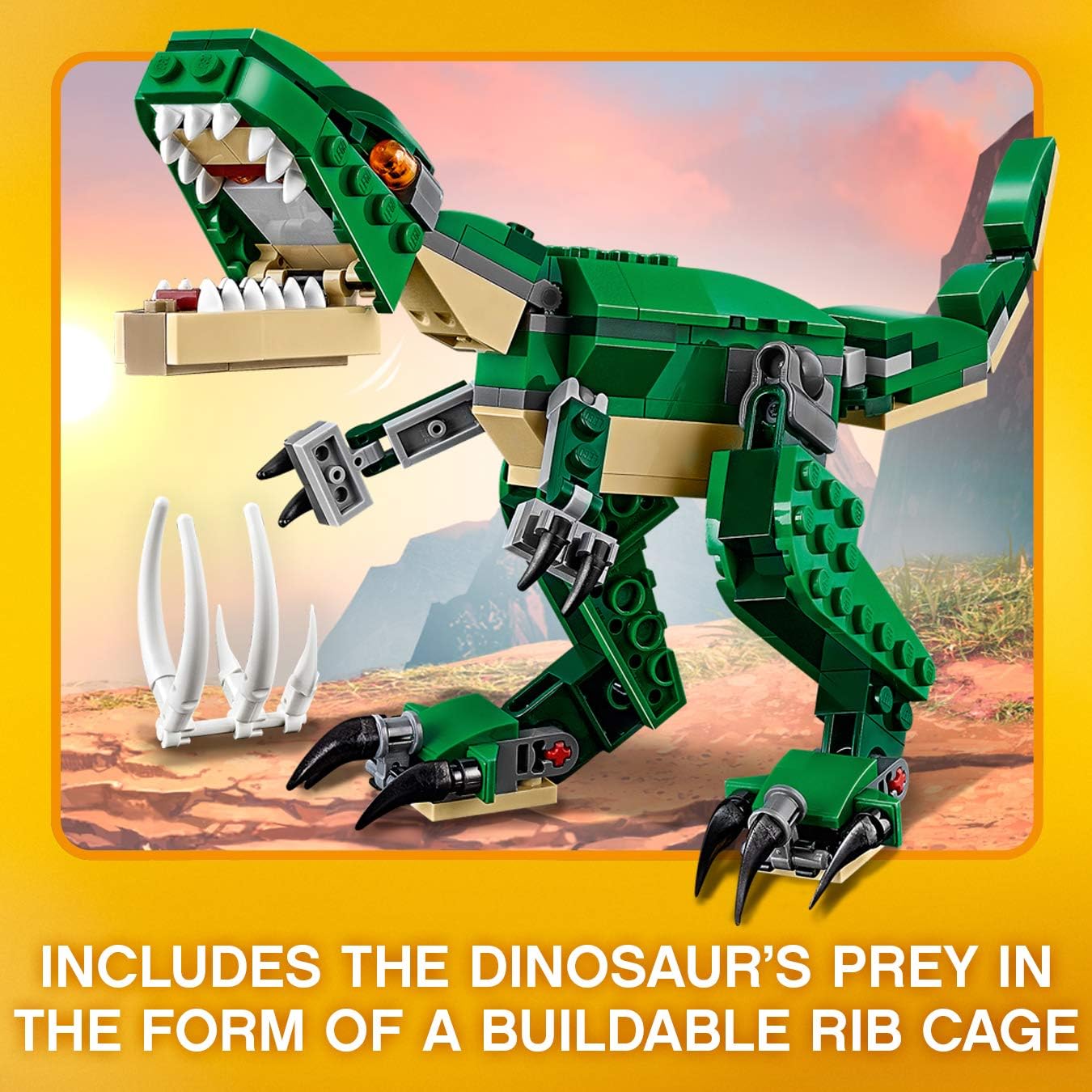 LEGO Creator Mighty Dinosaurs 3-in-1-Bauset – T-Rex, Triceratops &amp; Pterodactylus – 174 Teile 12