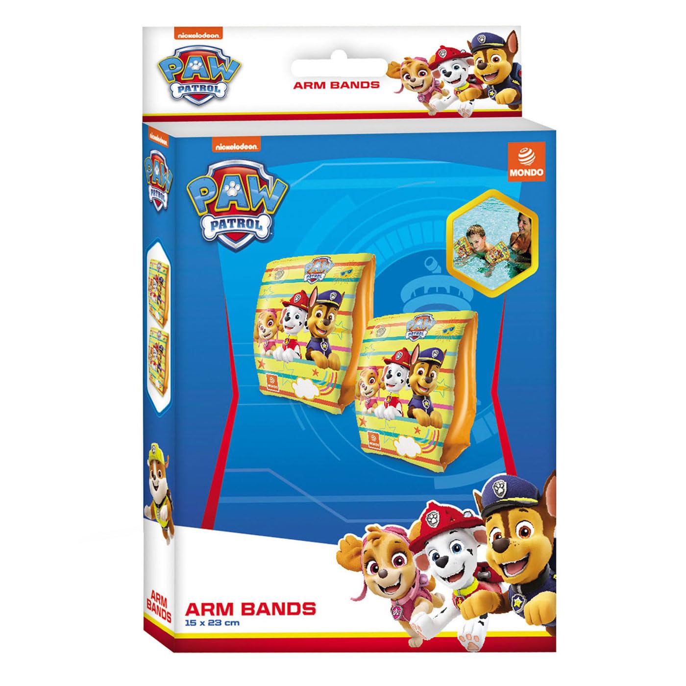 Mondo PAW Patrol Inflatable Arm Bands for Children | PVC Safety Floats | Multi-coloured
