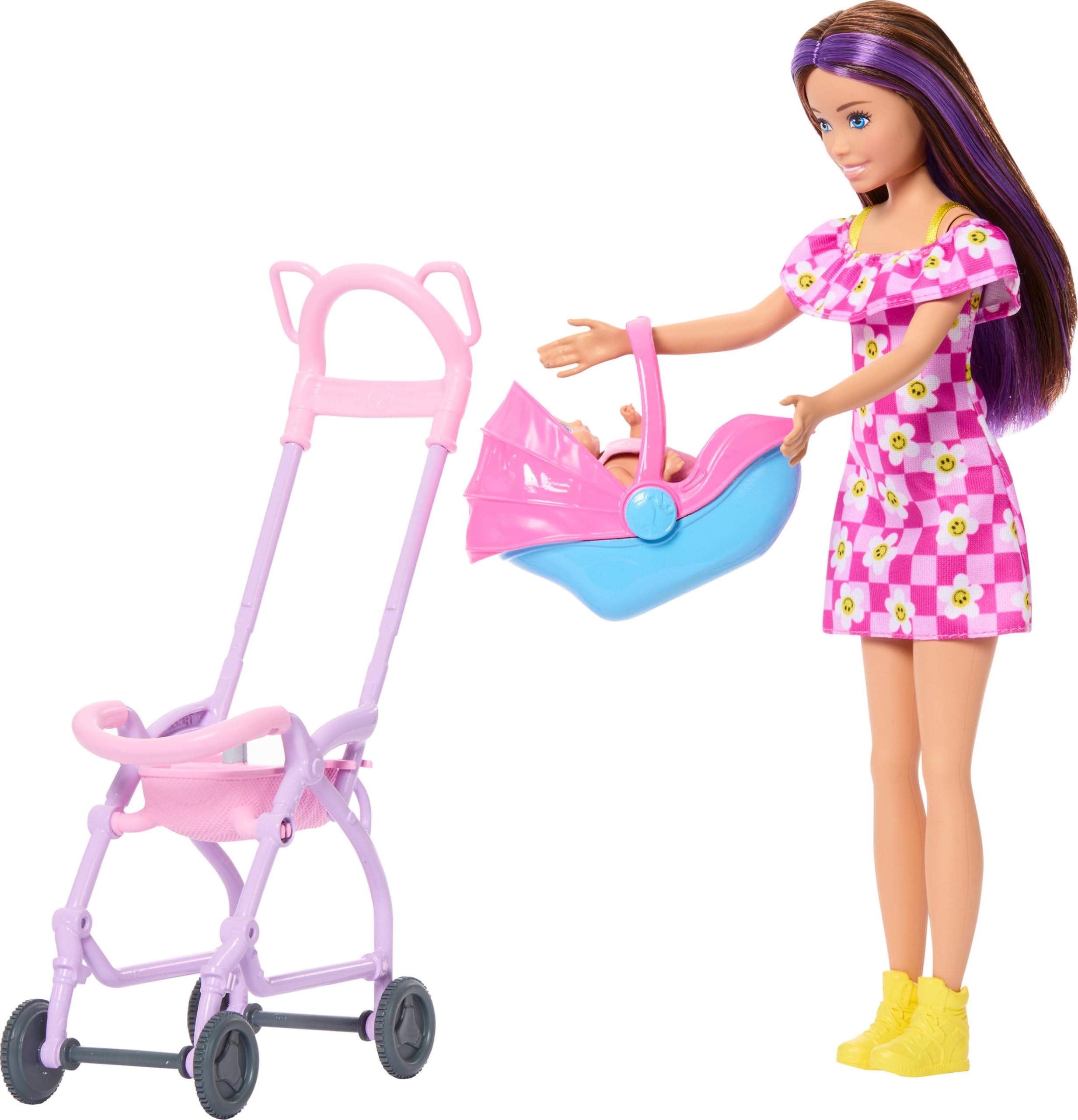 Barbie Skipper Babysitters Inc. Playset with Stroller and Accessories | Ages 3+ 4