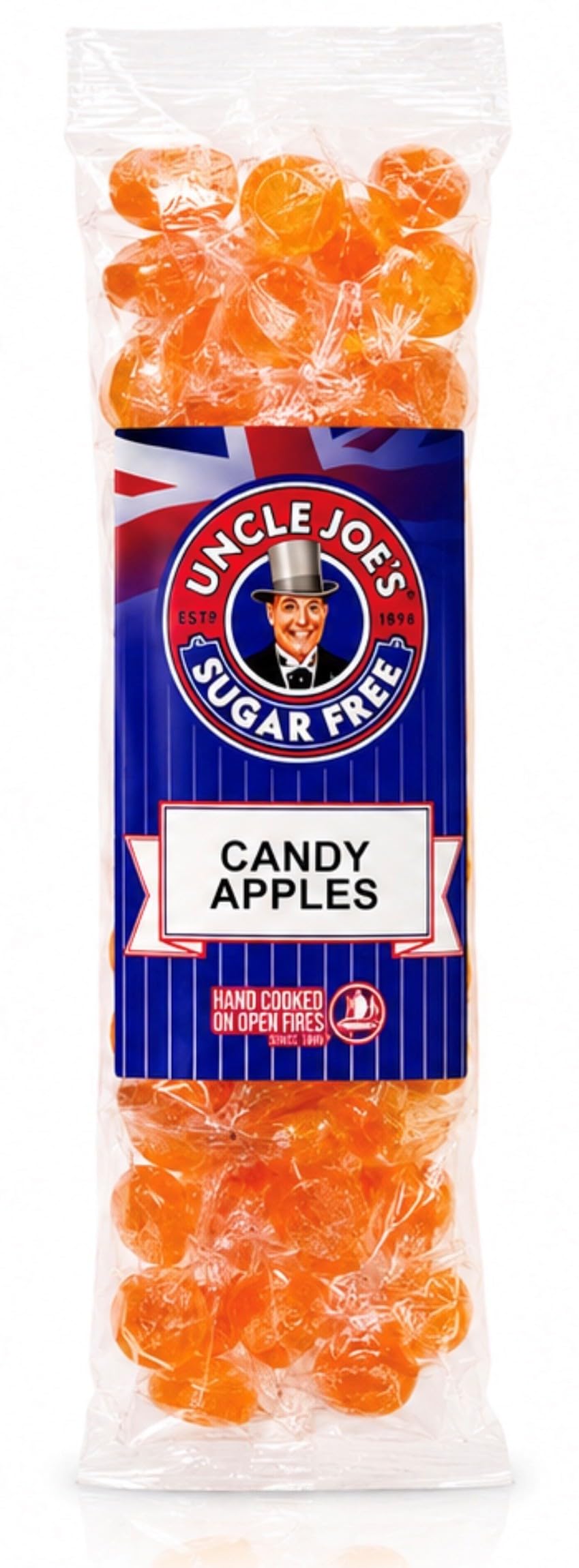 Uncle Joe's Sugar Free Candy Apples - Classic Flavour | 454g Bag 1