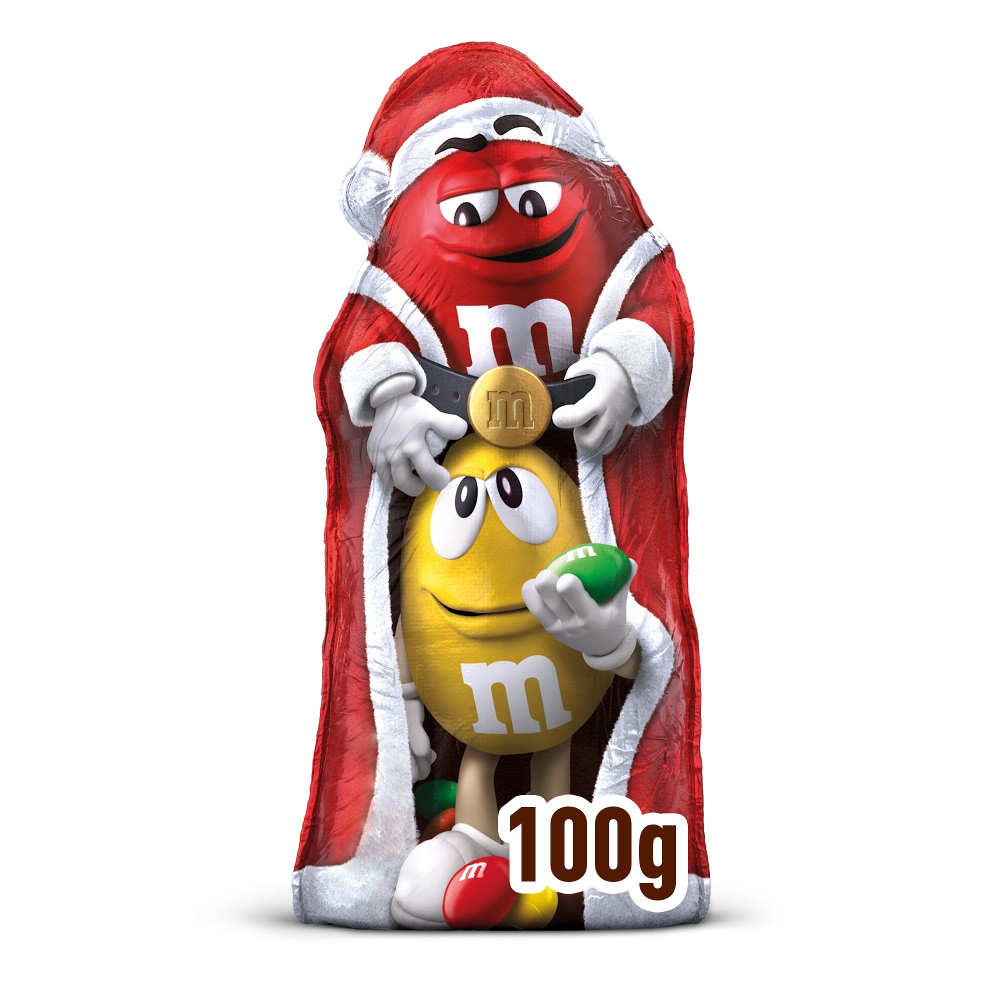M&M's - Milk Chocolate Christmas Santa Hollow Figure with Mini M&M's (100g) 3