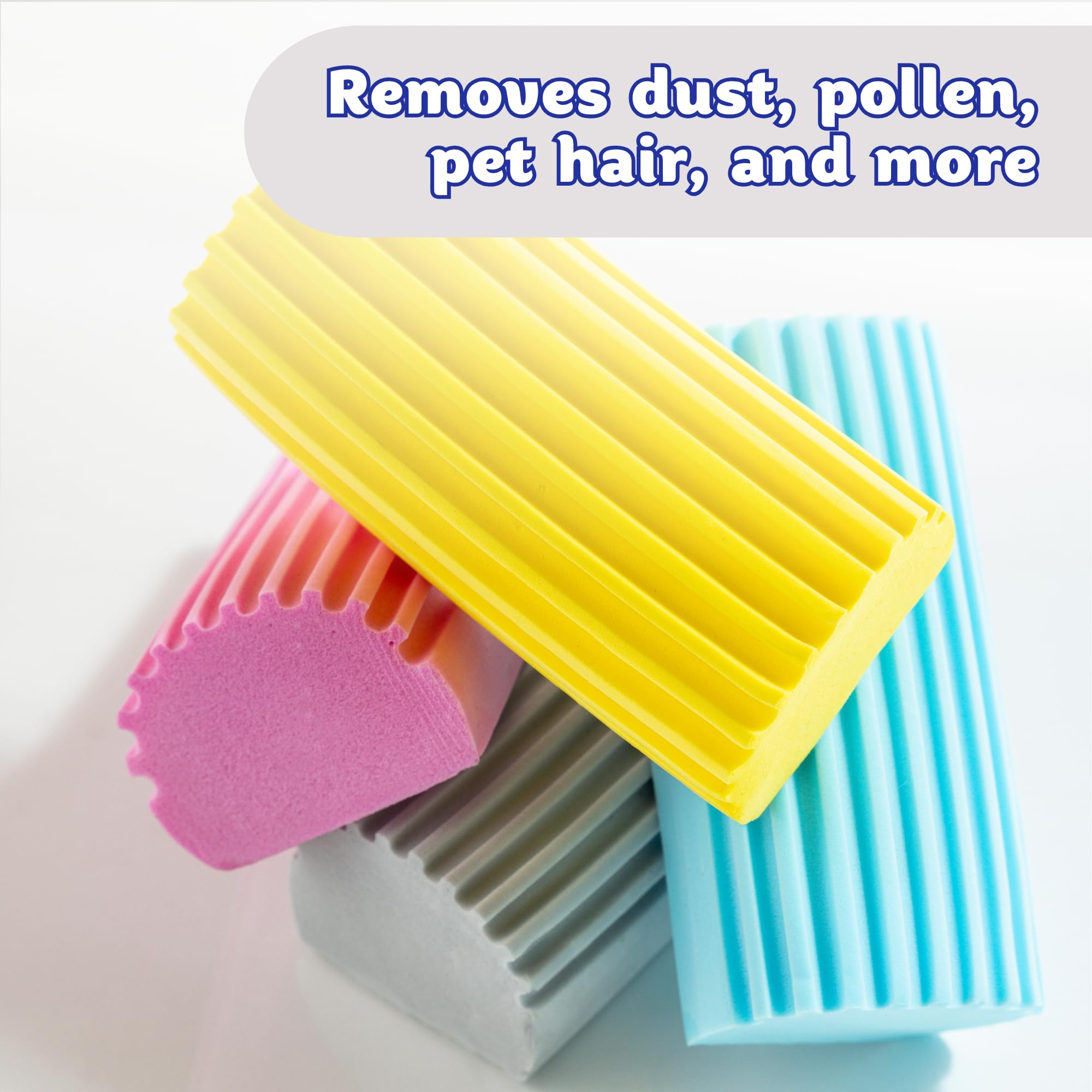Scrub Daddy Damp Duster - Traps Dust & Debris | Pink PU Sponge | Reusable & Washable 4