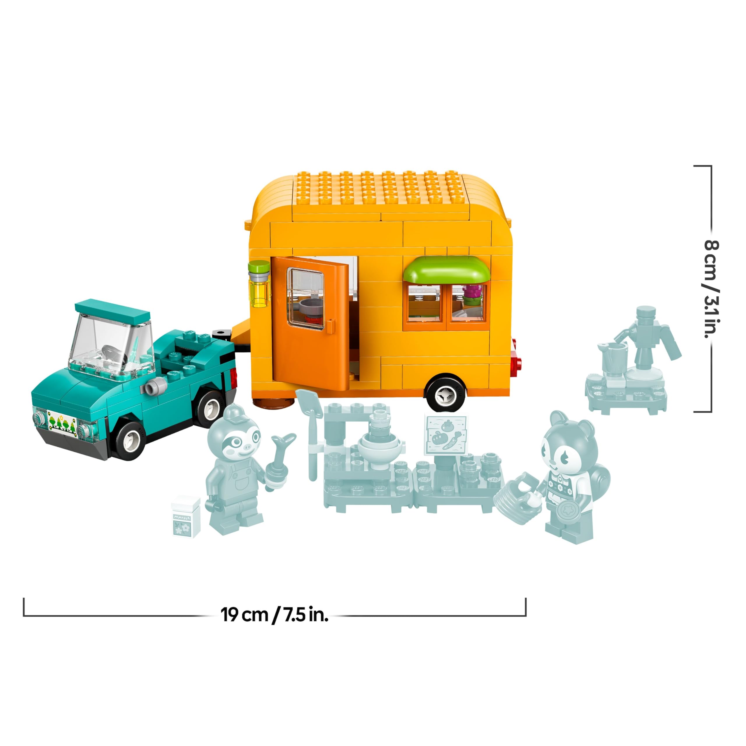 LEGO Animal Crossing Leif’s Caravan & Garden Shop Building Set | Model 77054 | Ages 7+ 9