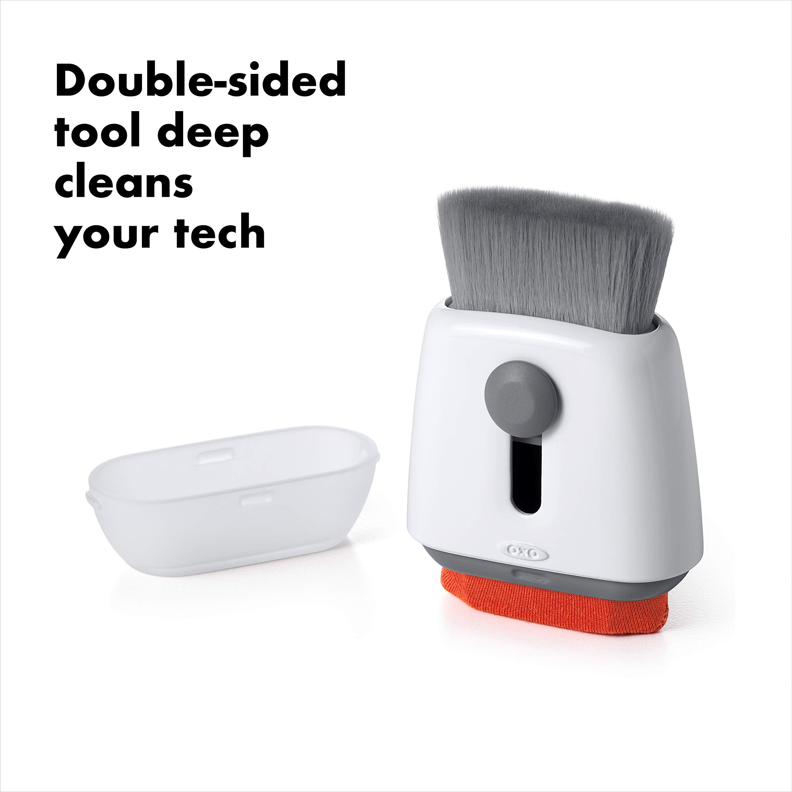 OXO Good Grips Sweep & Swipe Laptop Cleaner - Double-Sided Tool for Screens and Dust | White 5