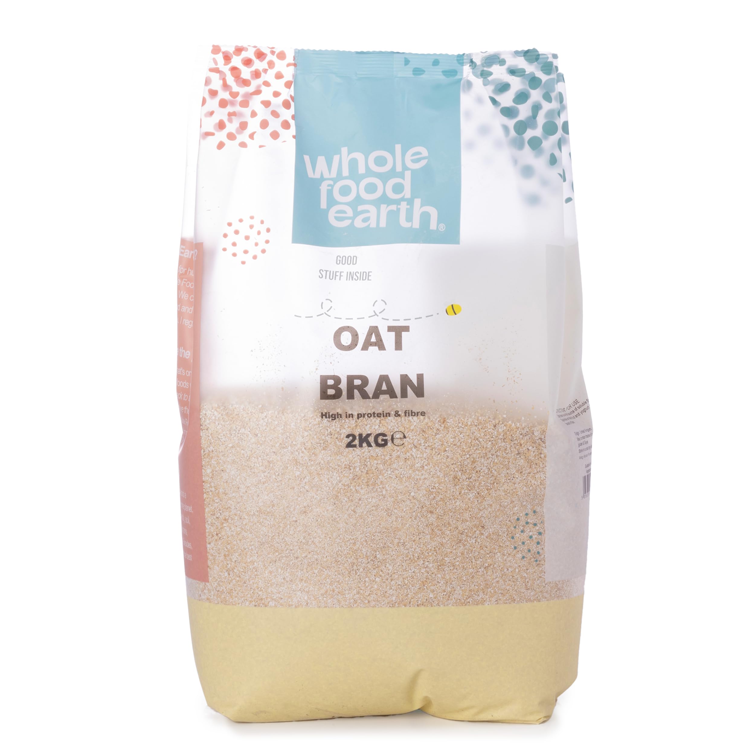 Wholefood Earth Stabilised Oat Bran - High Fibre Source | 2kg Pack