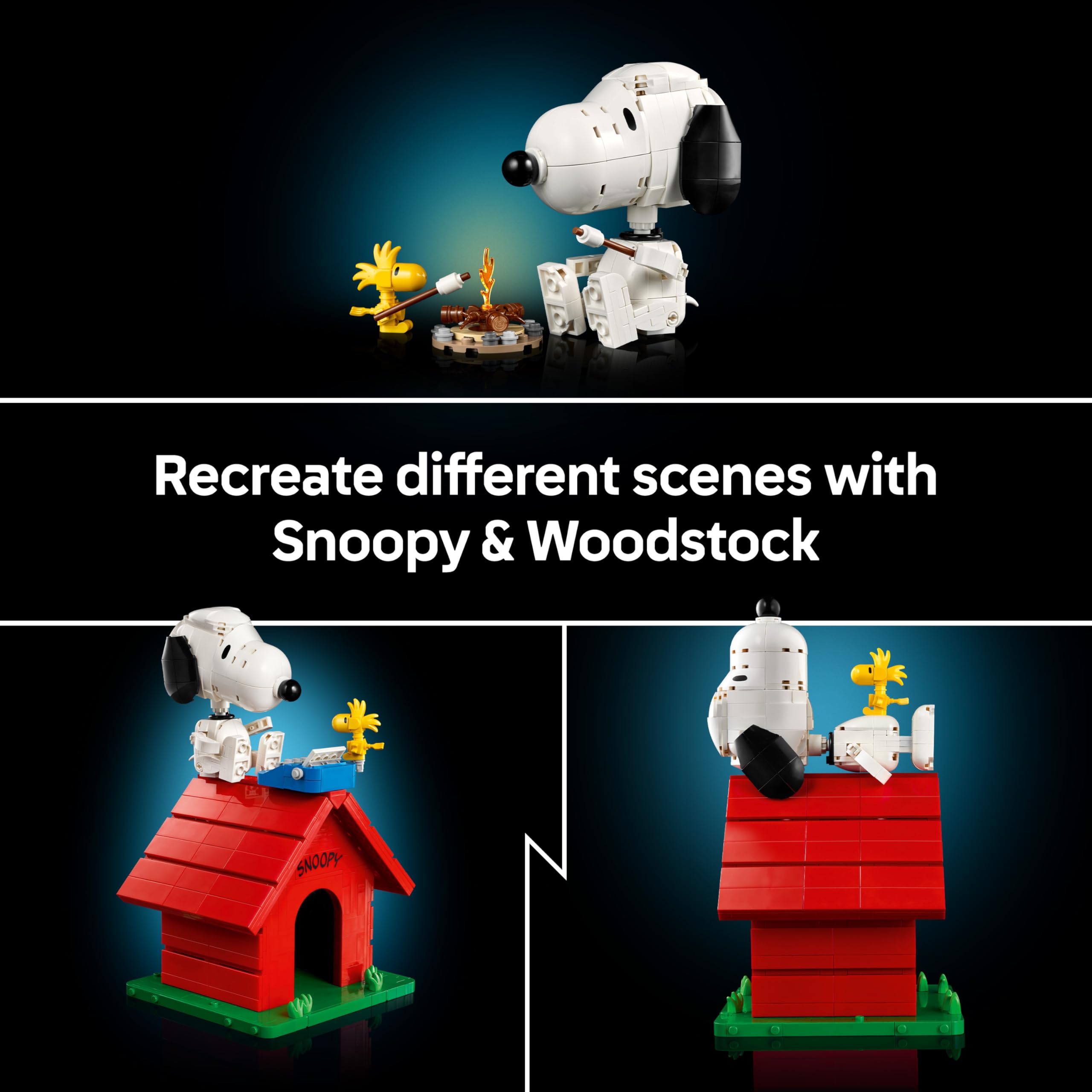 LEGO Ideas Peanuts: Snoopy's Doghouse 21368 Building Set for Adults | 75th Anniversary Display Model 5
