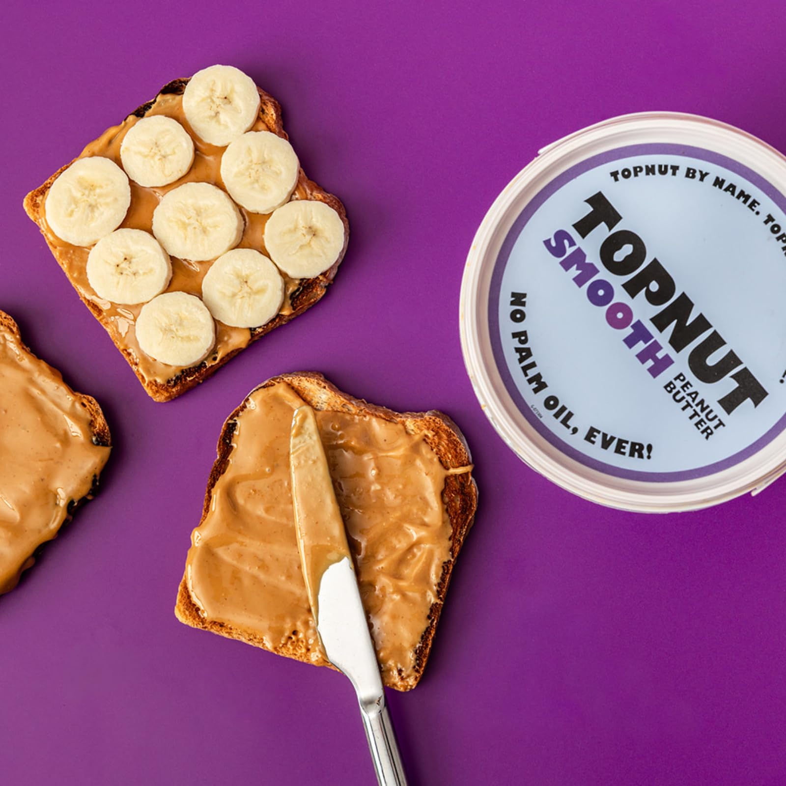 TOPNUT Smooth Peanut Butter - 1kg Tub | Single-Origin Argentinian Peanuts | No Added Sugar 5