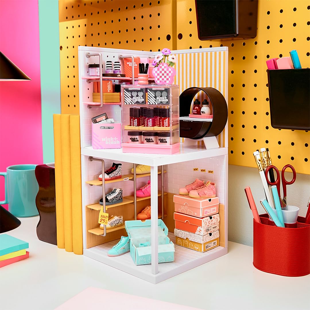 MGA's Miniverse Make It Mini Spaces Ice Cream Shop Building Set - DIY Craft Kit | Ages 8+ 9