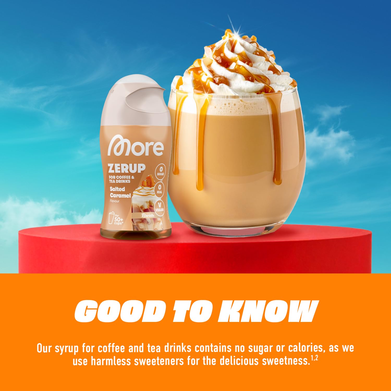MORE NUTRITION Barista Zerup Hazelnut - Zero Calories | 65 ml | For Hot Beverages 4