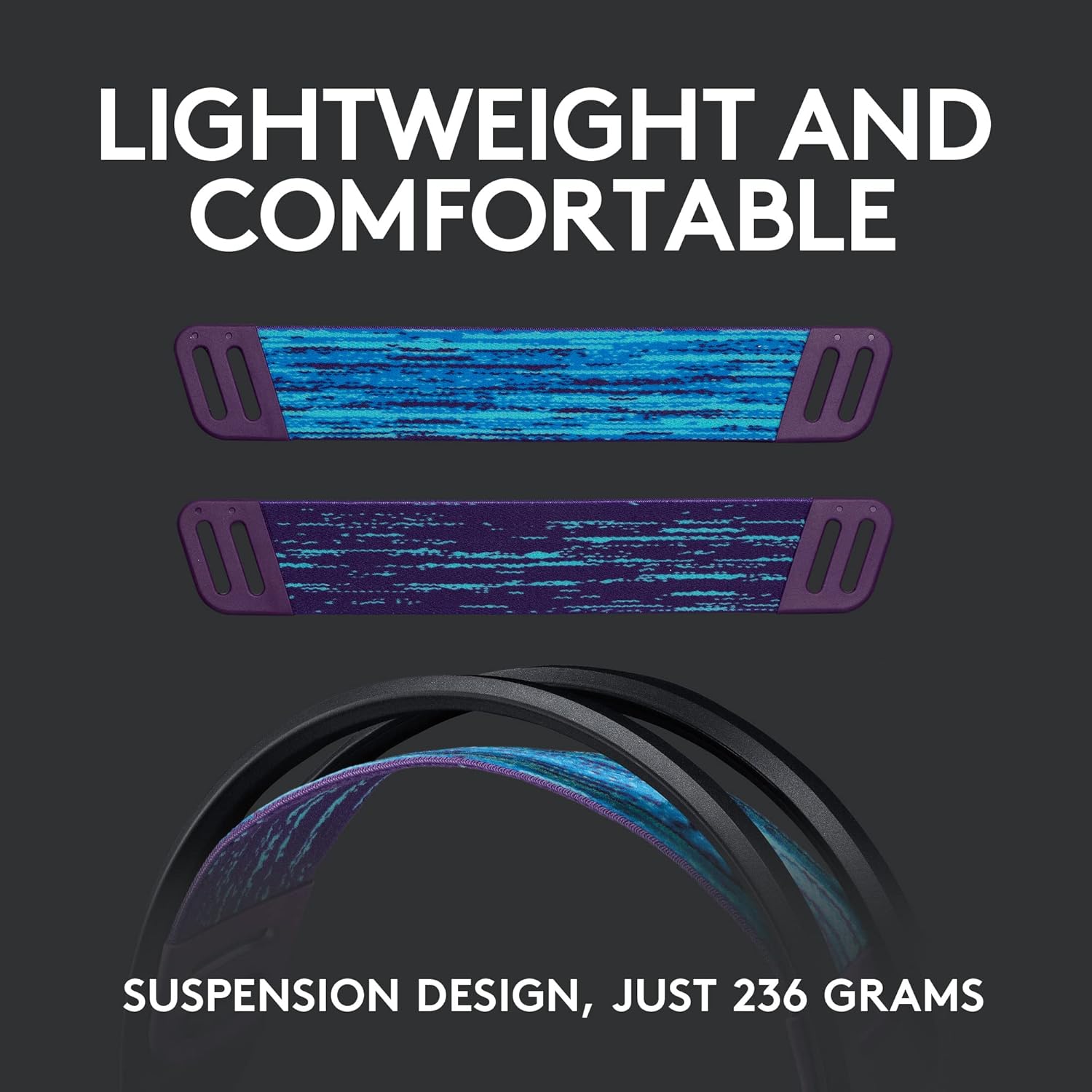 Logitech G G535 LIGHTSPEED Wireless Gaming Headset - 40mm Drivers, Lightweight 236g, USB Plug & Play for PC and PlayStation 6