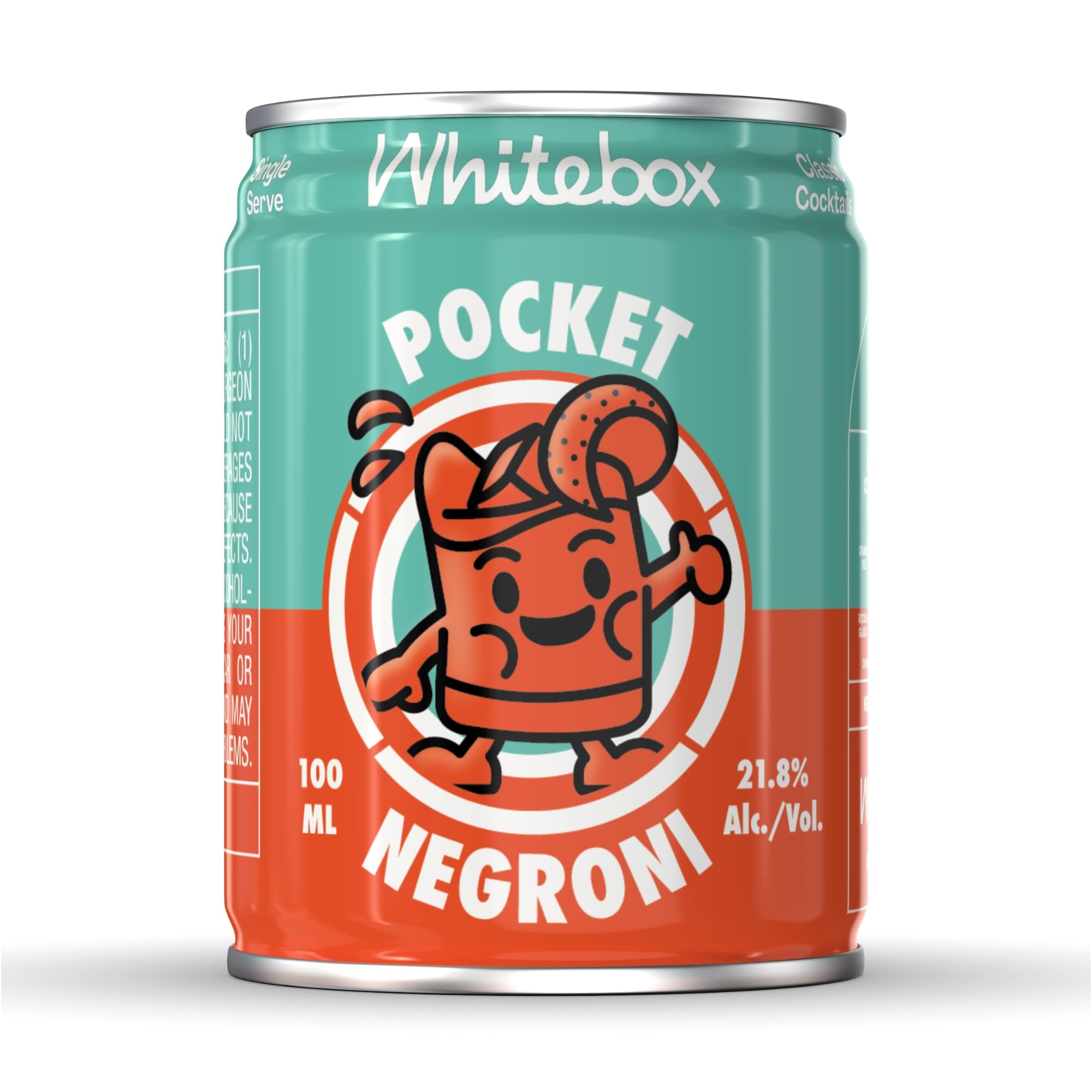 WHITEBOX COCKTAILS Single Serve Classic Pocket Negroni - 21.8% ABV | 100ml 1