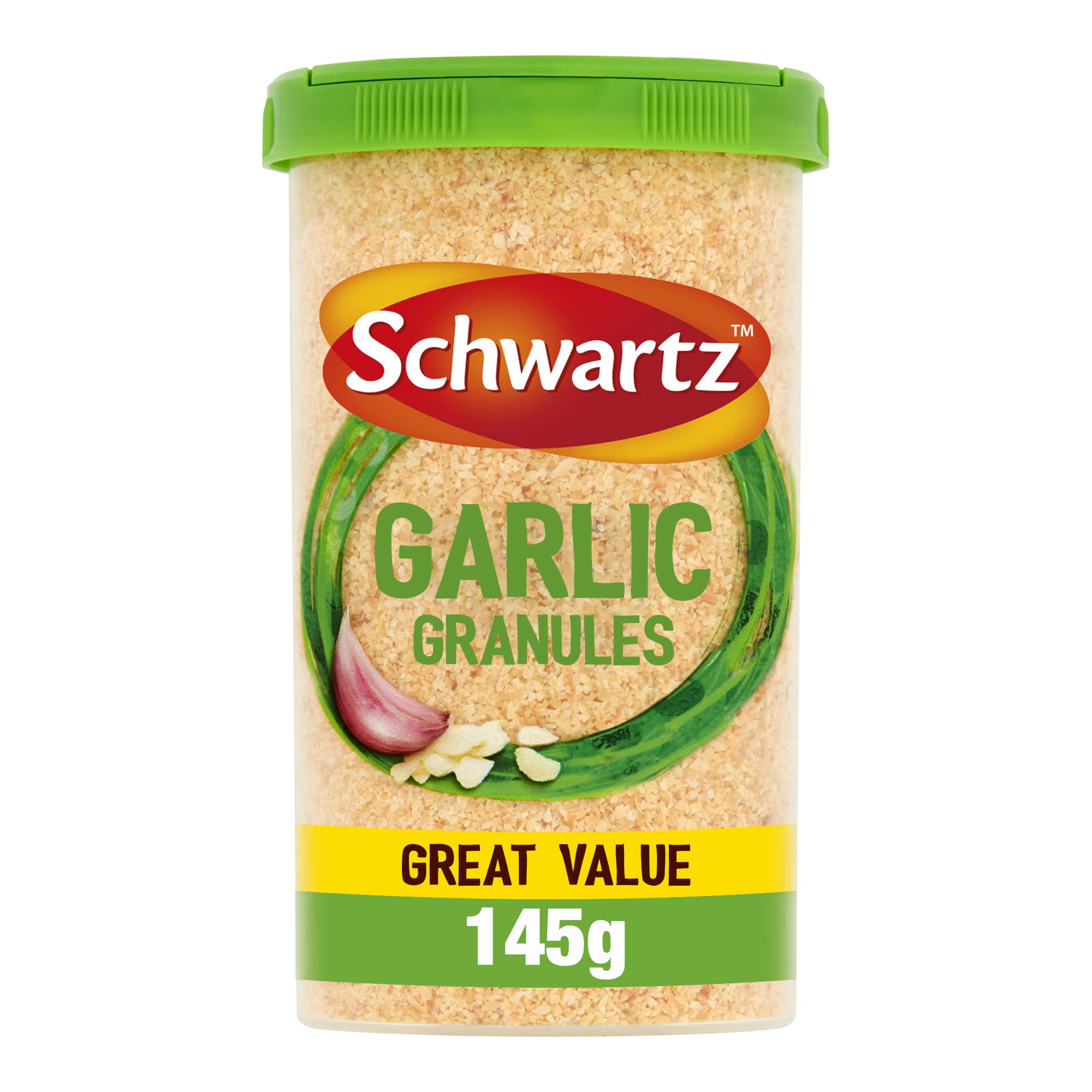 Schwartz Garlic Granules Drum - Rich Taste & Versatile Seasoning | 145g