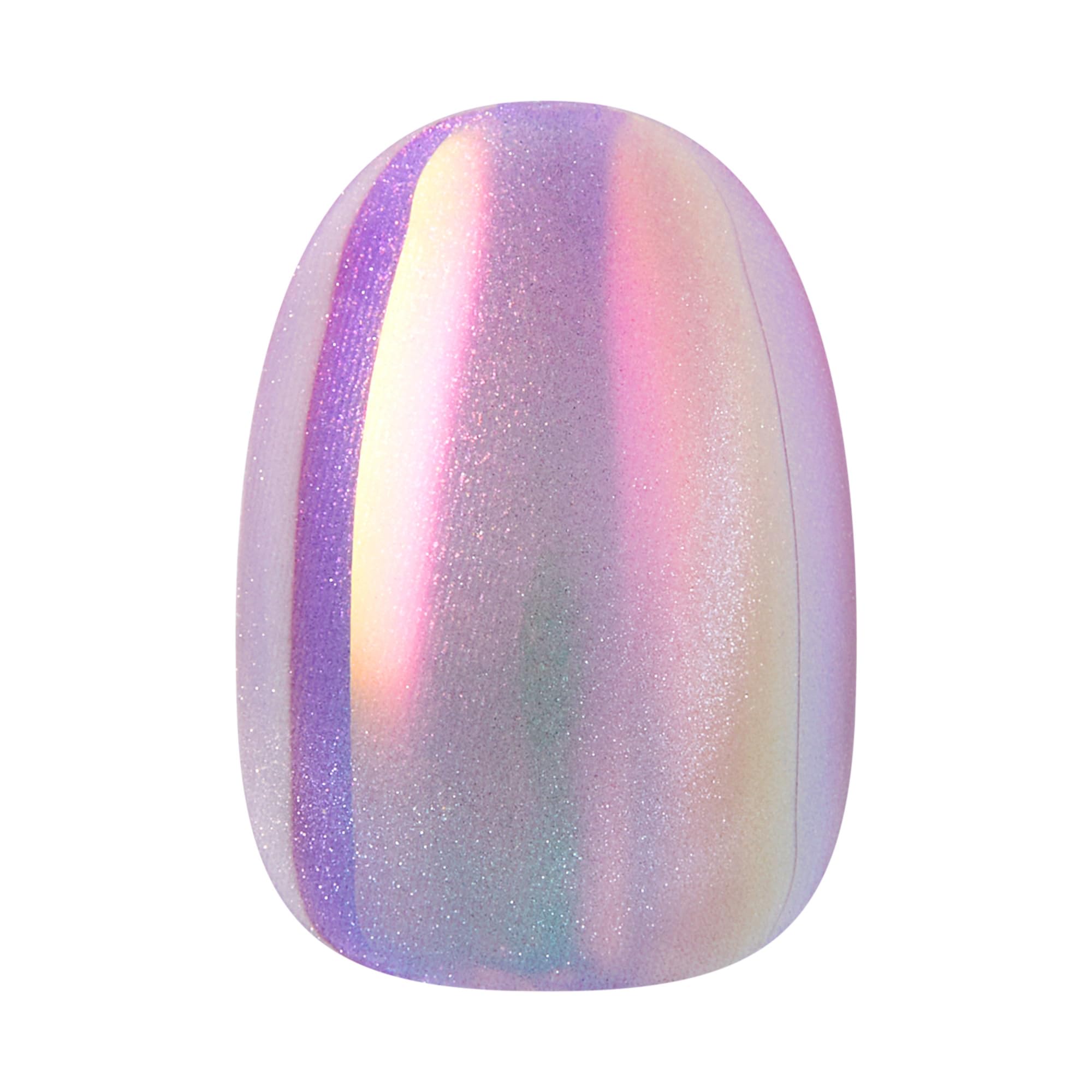KISS GLAM Press On Nails - One n Only | Pink | Short Round | 32 Count 5
