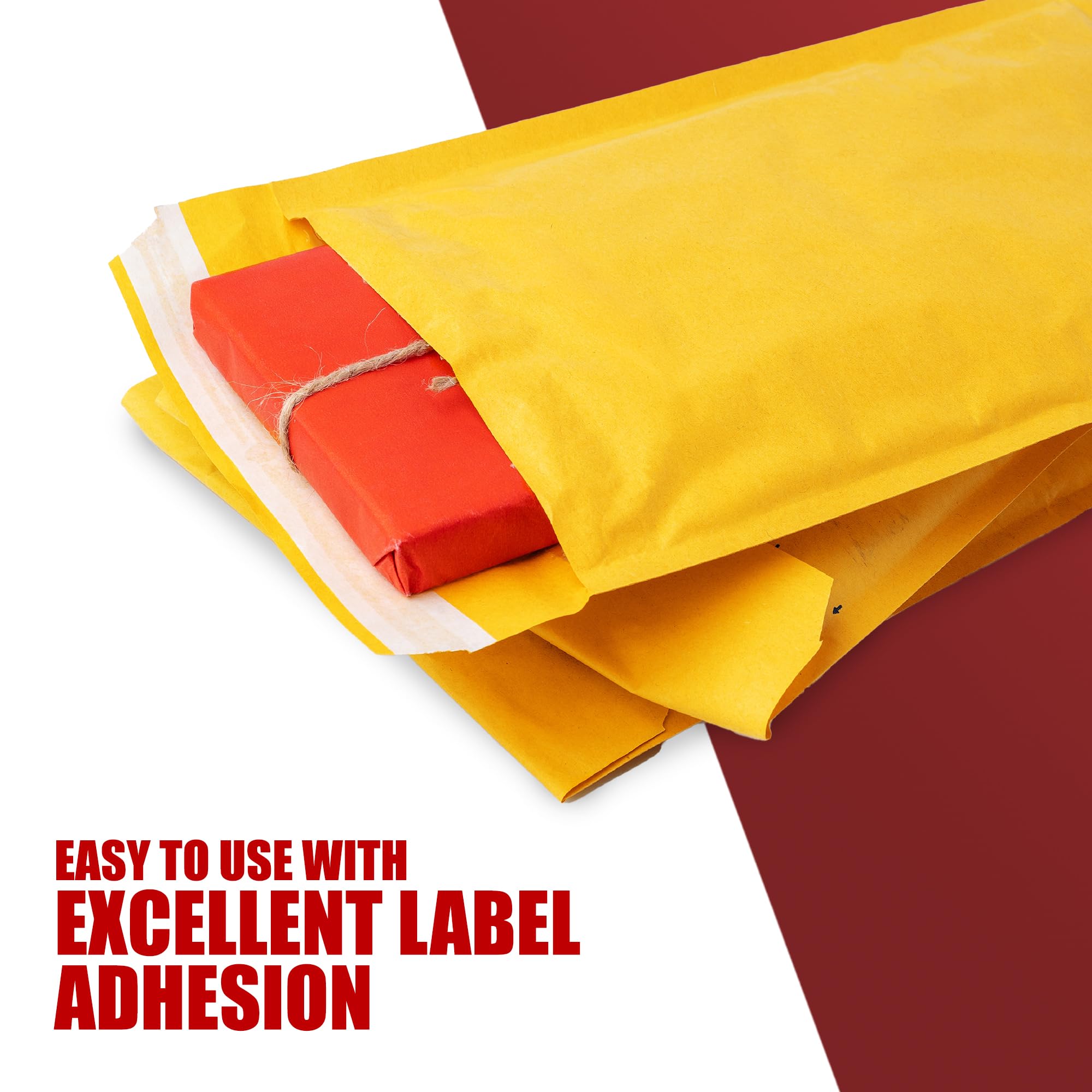 Merrimen Padded Envelope Mailers - A6 Size, Gold, 10 Count | Lightweight Protection 5