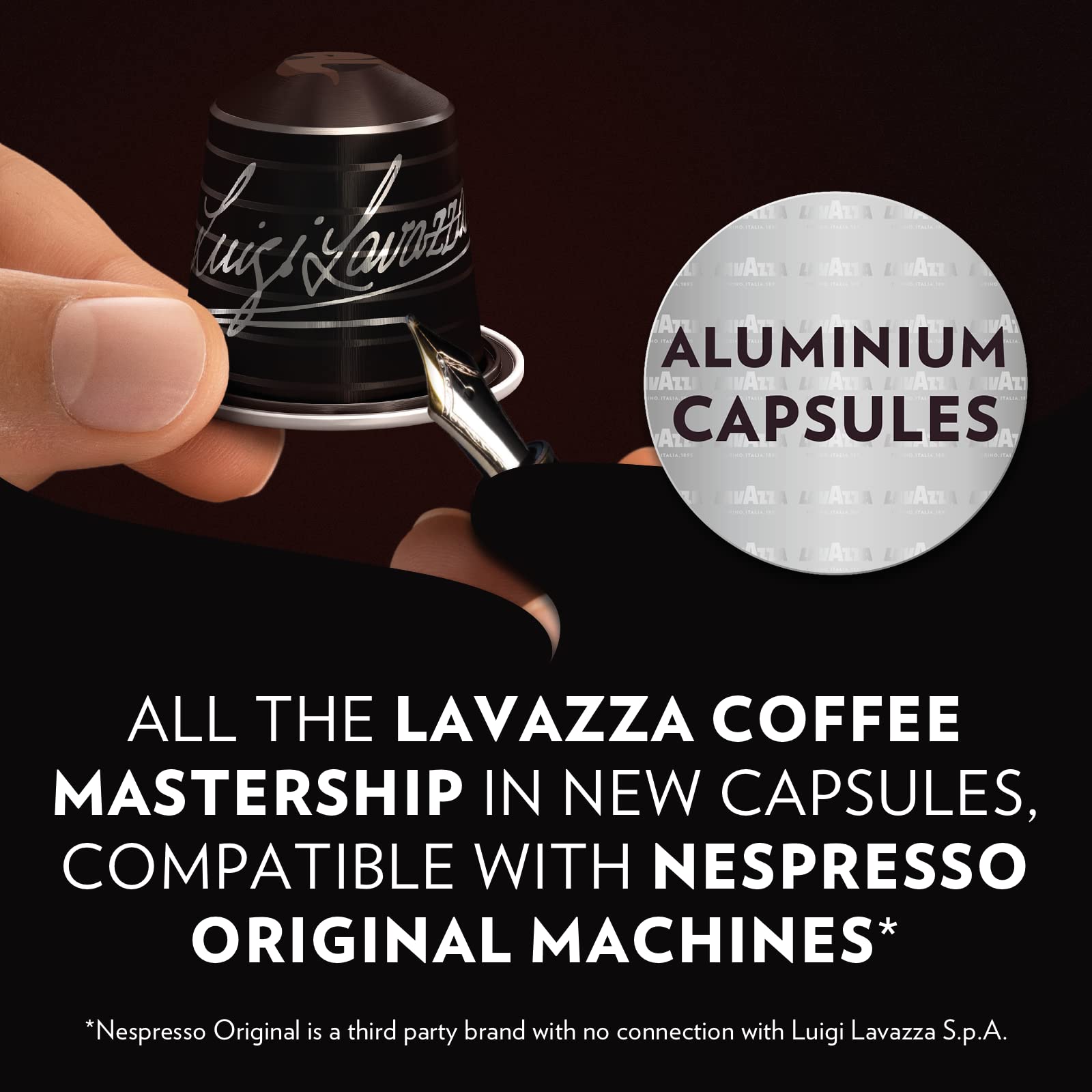 Lavazza Espresso Maestro Ristretto – 100 Aluminiumkapseln für Nespresso Original-Maschinen 8