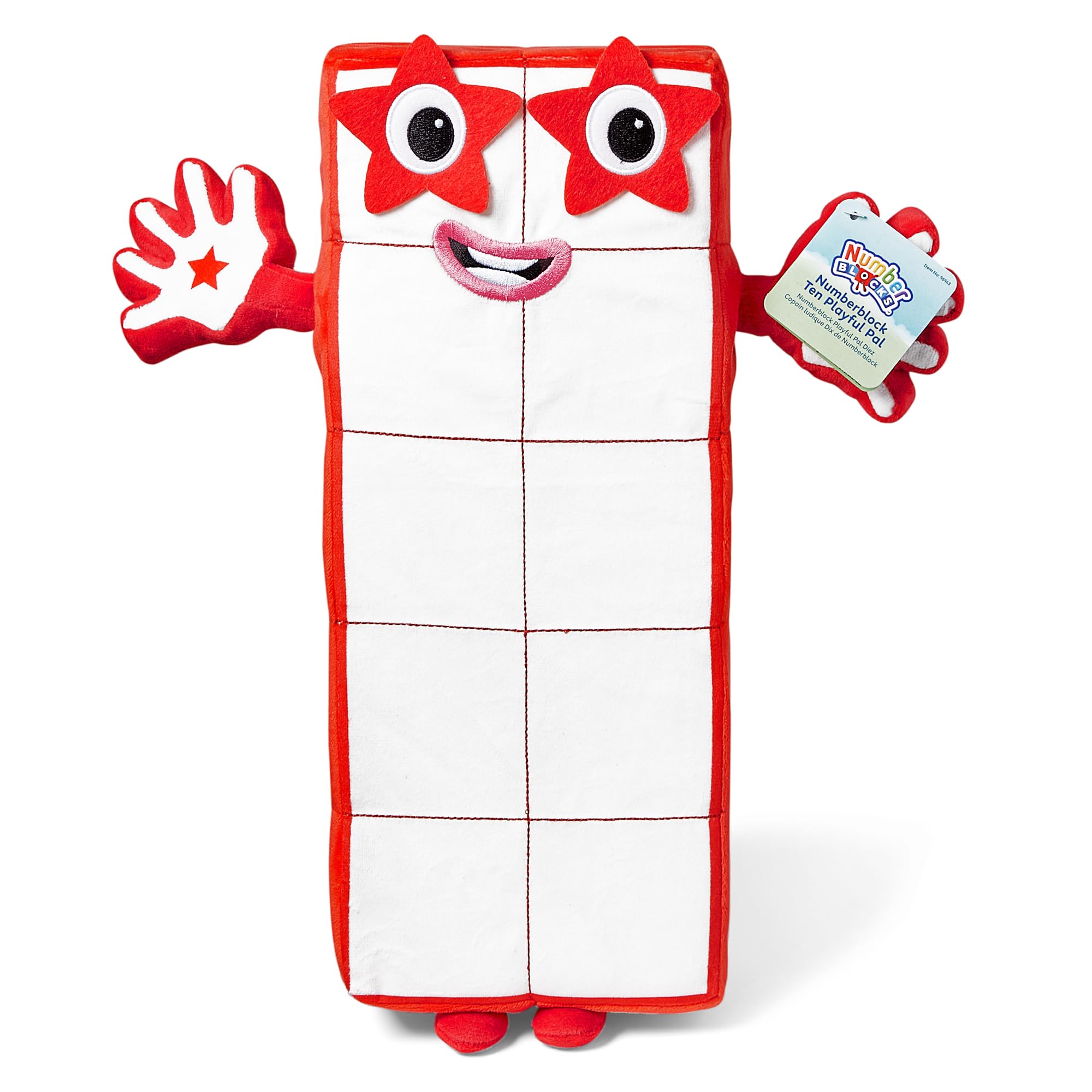 Learning Resources Numberblock Ten Playful Pal Plush - Educational Toy for Toddlers & Kids