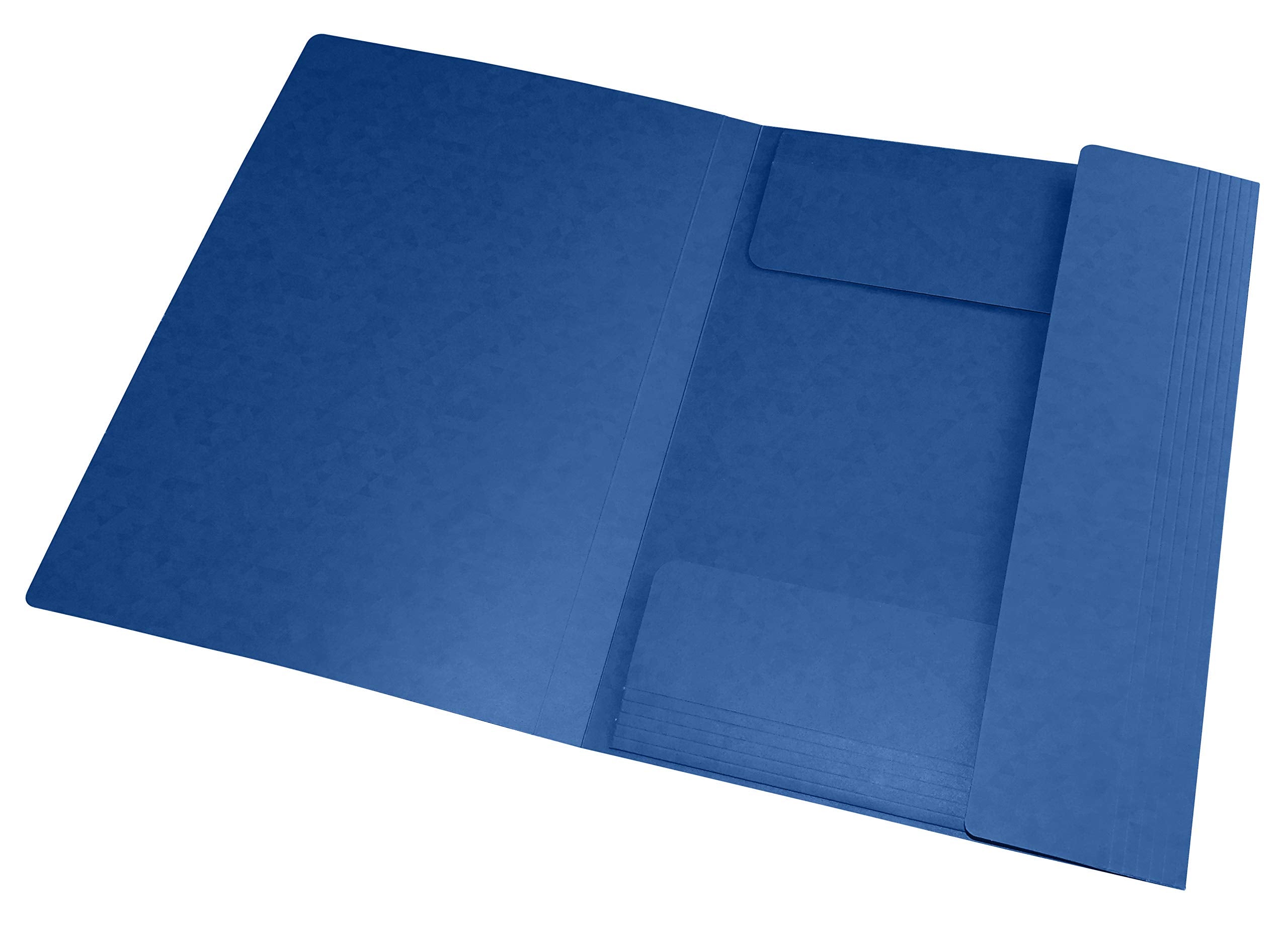 Oxford Document Wallets A4, Assorted Colours, Pack of 10, Durable Manilla Card with Elastic Closure 4
