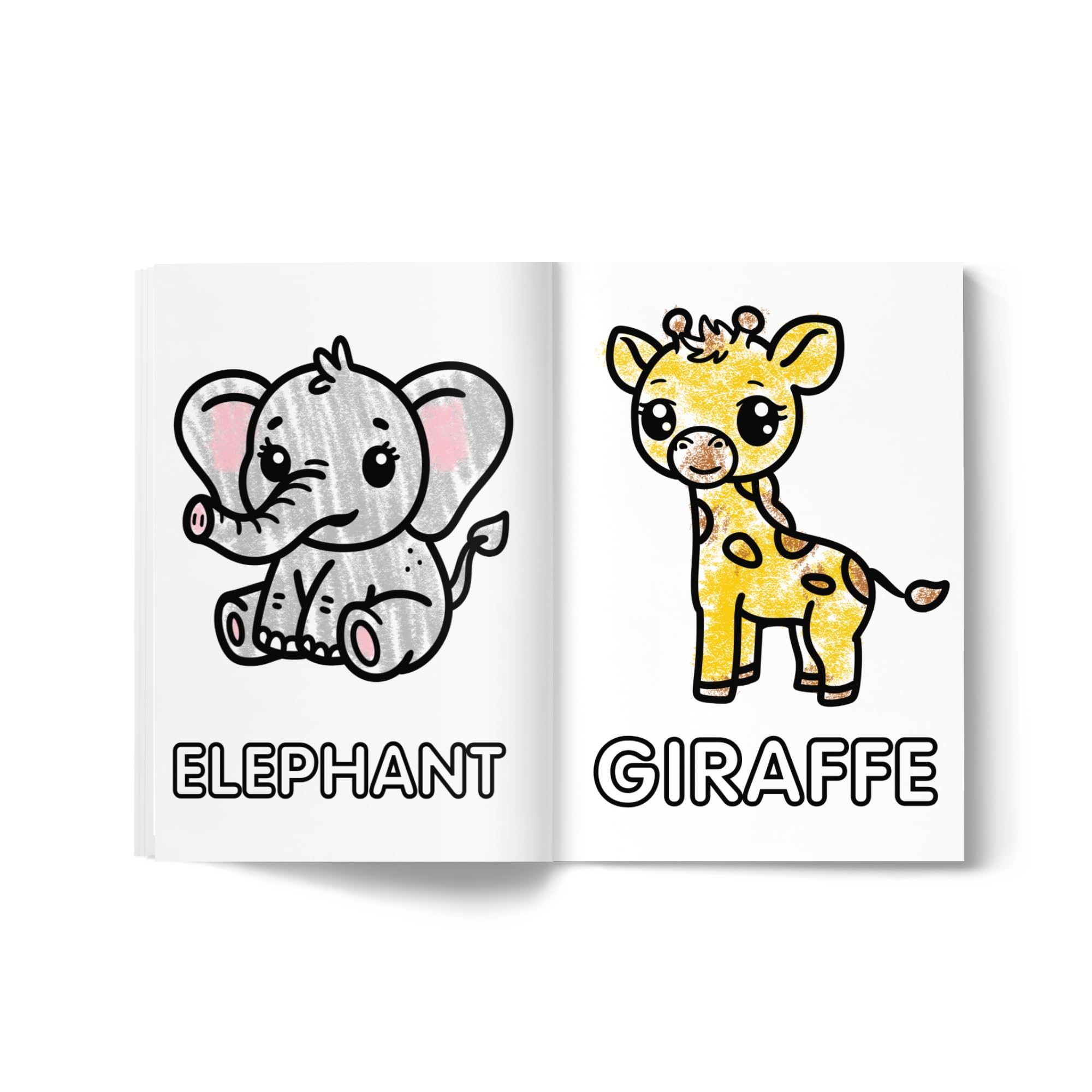 Color Fluff Toddler's Head Start Educational Coloring Book Ages 1-3 | Over 100 Pages | Paperback
