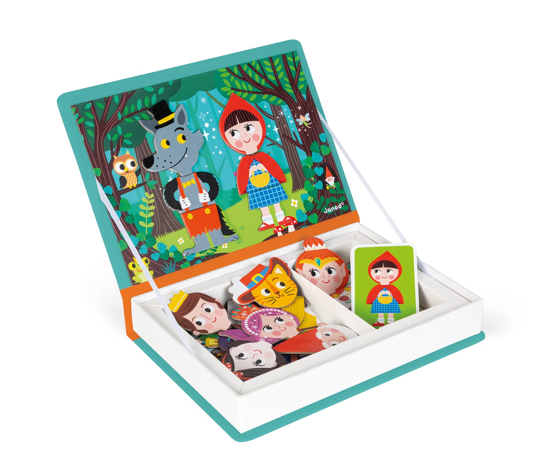 Janod Magneti'Book Story Book - 40-Piece Magnetic Educational Set | Ages 3+