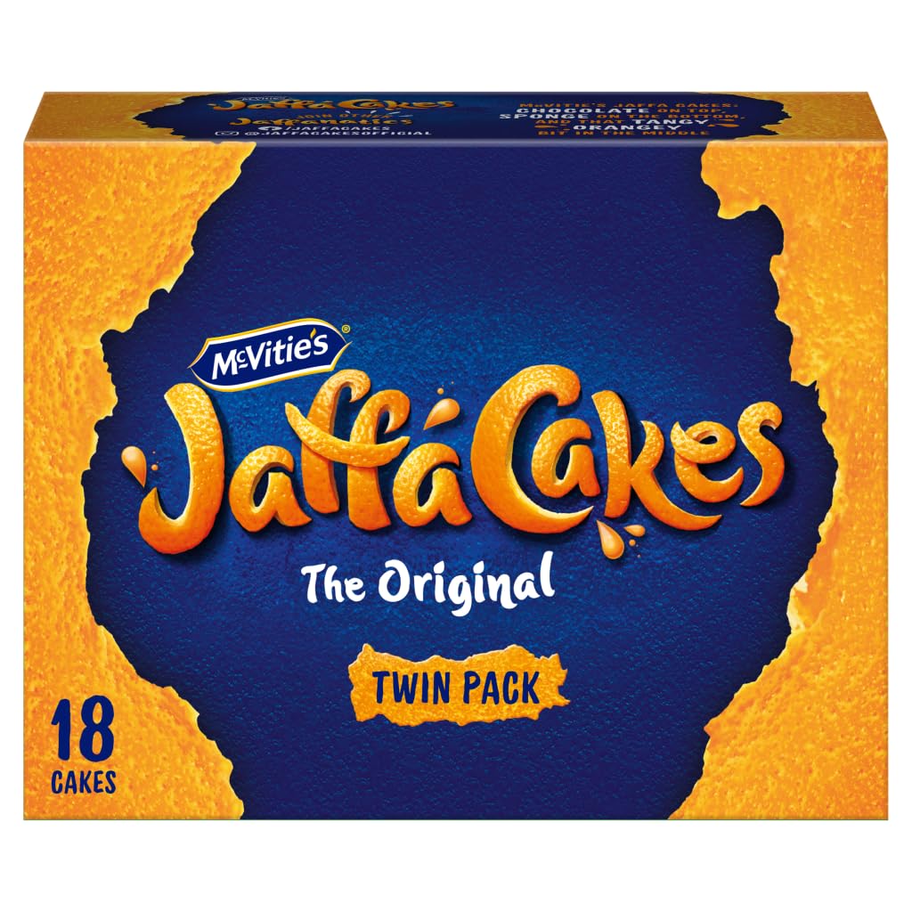 McVitie's Jaffa Cakes Original Schokoladenkekse, Doppelpackung, 18 Stück, 198 g