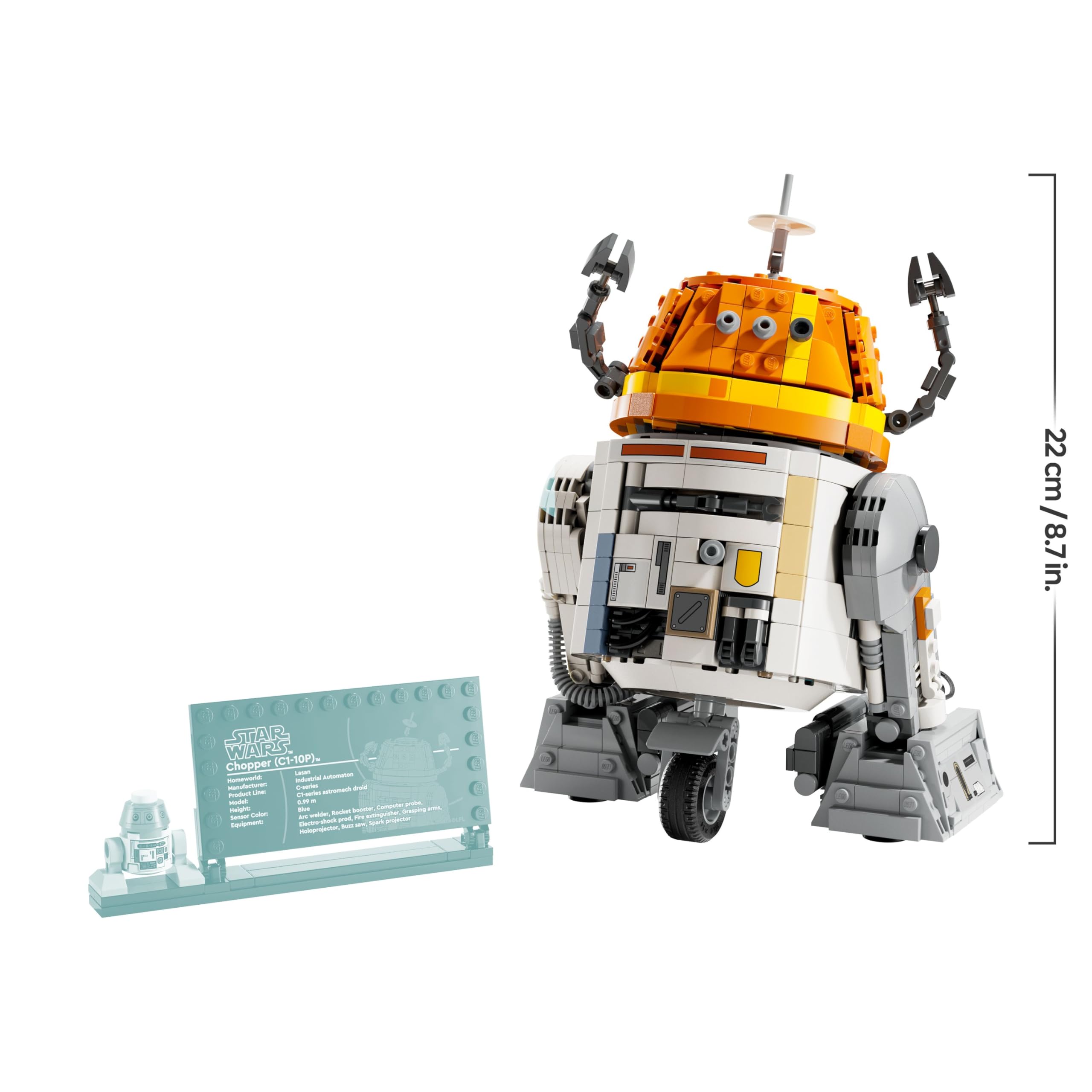 LEGO Star Wars 75416 Chopper (C1-10P) Astromech Droid Figure | Ages 10+ | 2025 Model 8