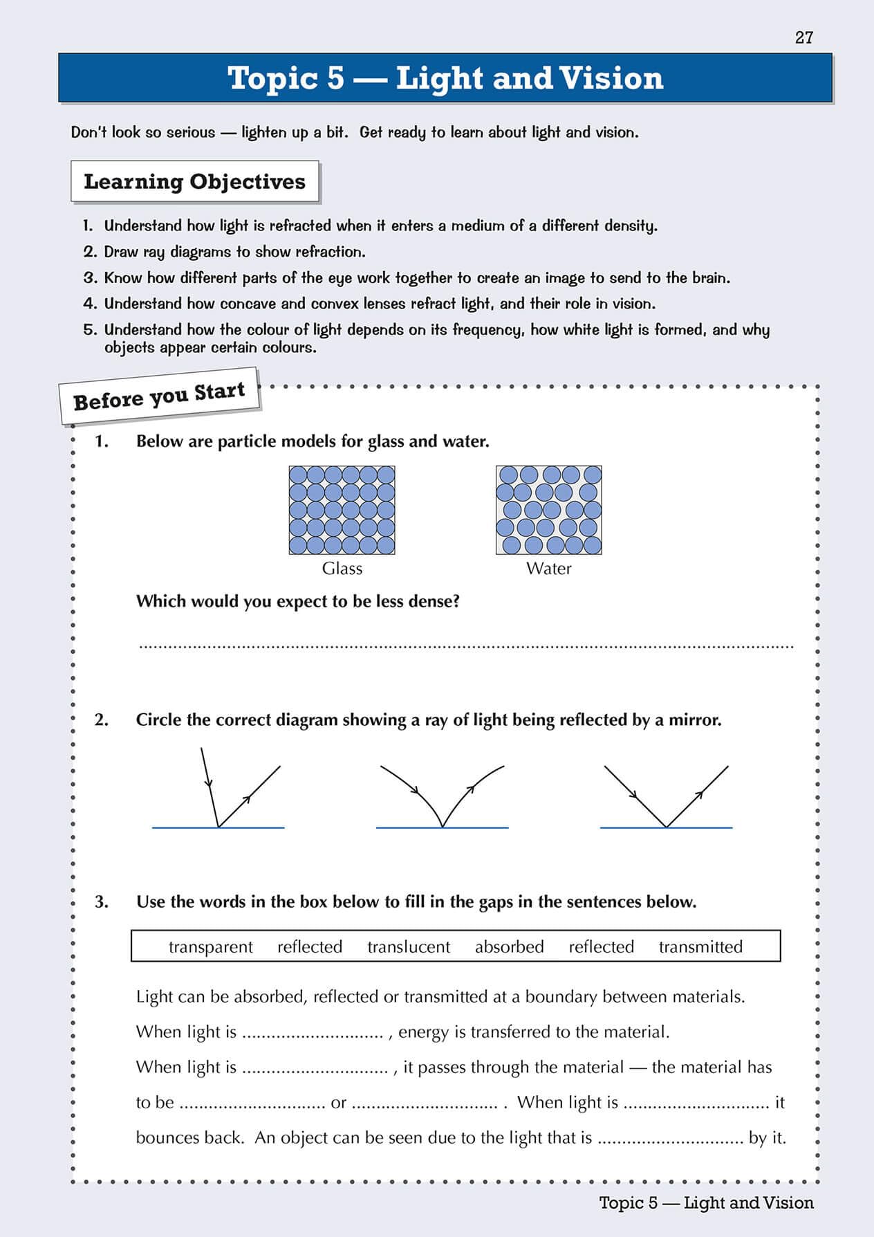 CGP KS3 Science Year 8 Targeted Workbook - Catch Up Support | Paperback | English