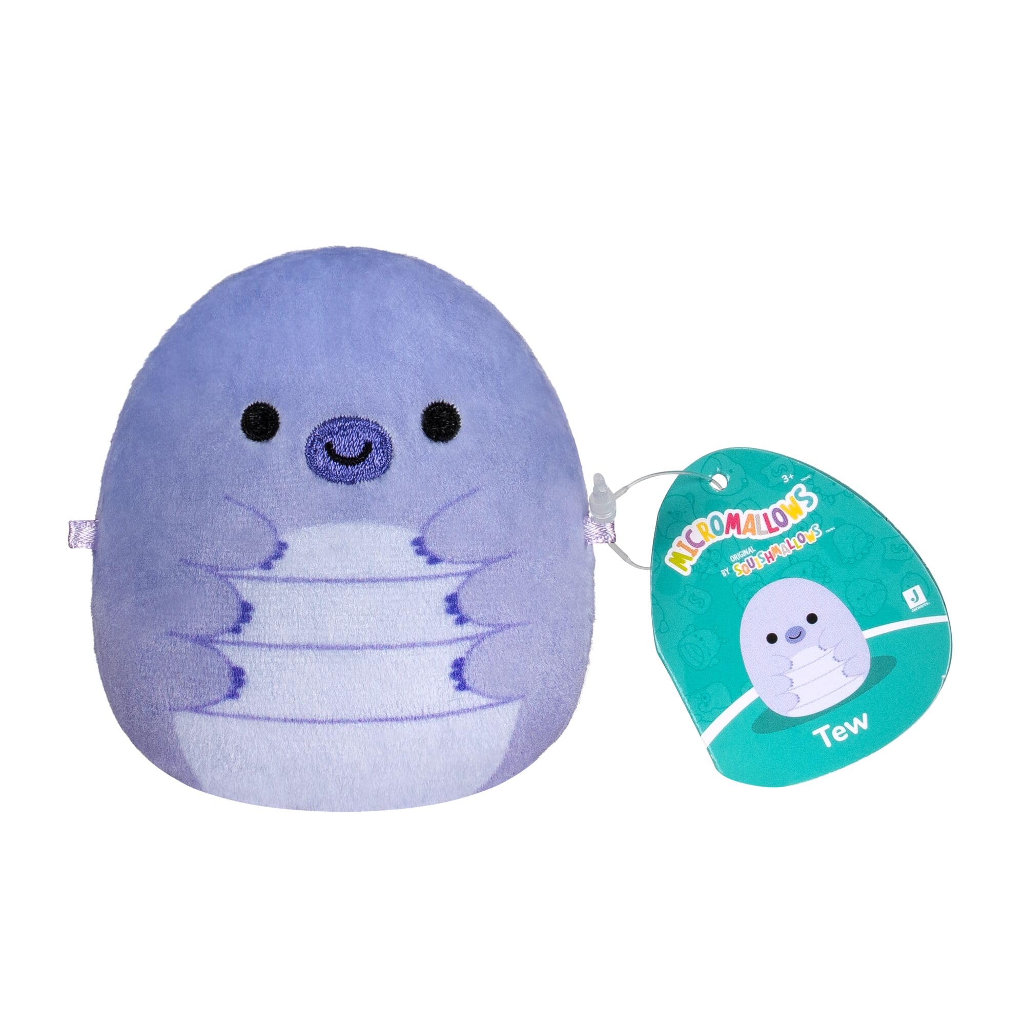 Squishmallows Original Micromallows Plush 5-Pack - Bear, Cow, Dinosaur, Love Bird, Octopus | 2.5 Inch 9