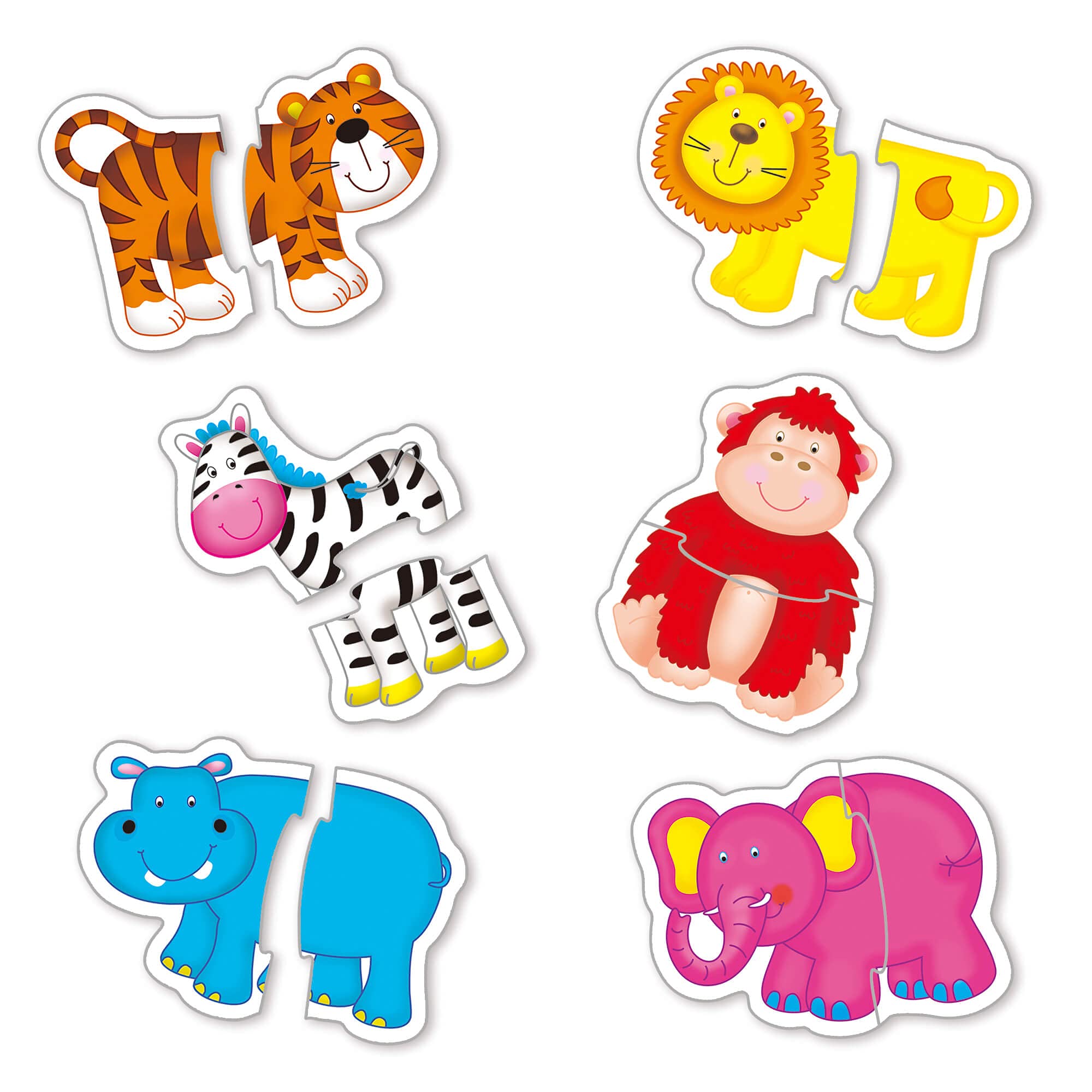Galt Toys Baby Puzzles - Jungle Theme | 6 Shaped 2-Piece Puzzles for Ages 18 Months+ 3