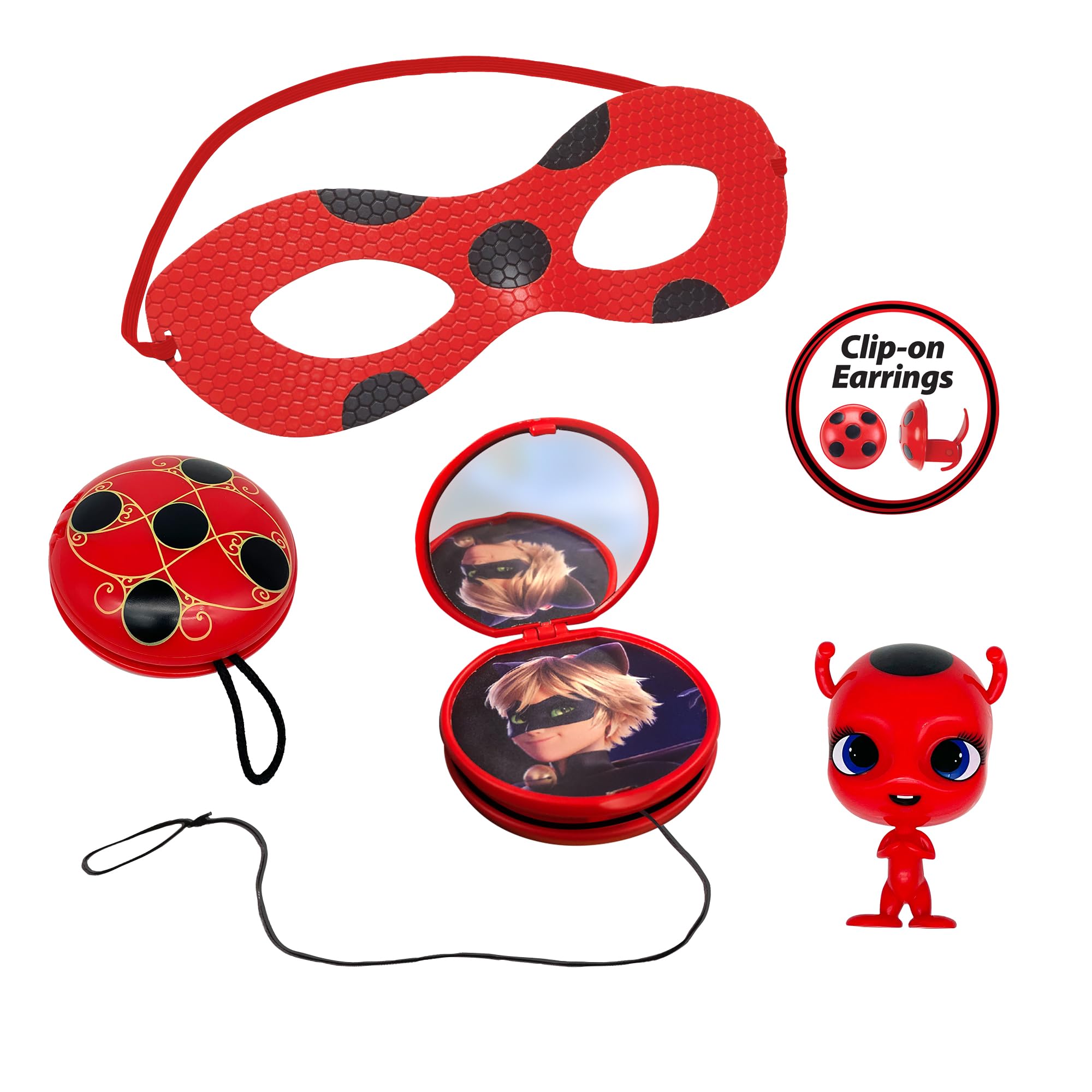 BANDAI Miraculous Ladybug Superhero Fancy Dress Costume for Girls | Ages 4+ | Includes Mask, Yoyo, Tikki