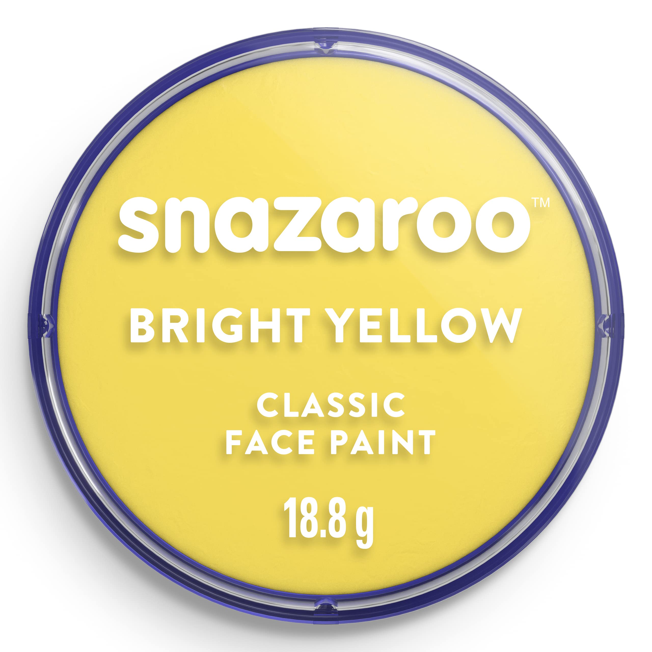 Snazaroo Classic Face and Body Paint - Bright Yellow Colour | Water Based | Fragrance Free