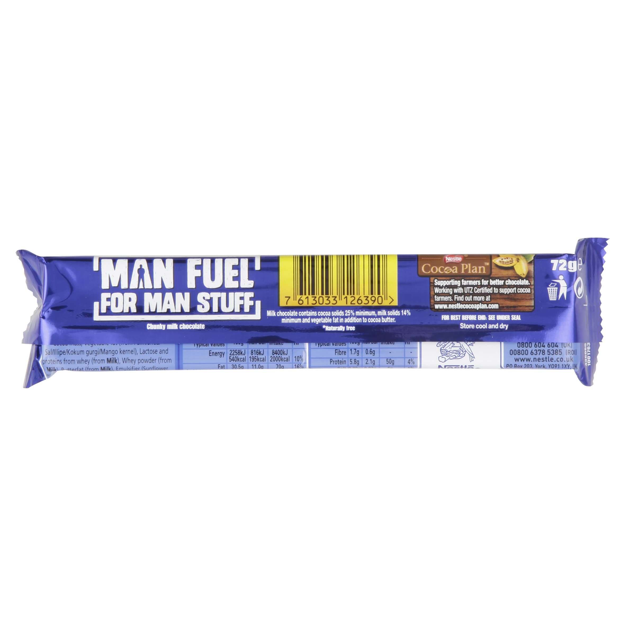 Yorkie Duo Milk Chocolate Bars 72g (Pack of 24) - Creamy Smooth Chunky Chocolate 5