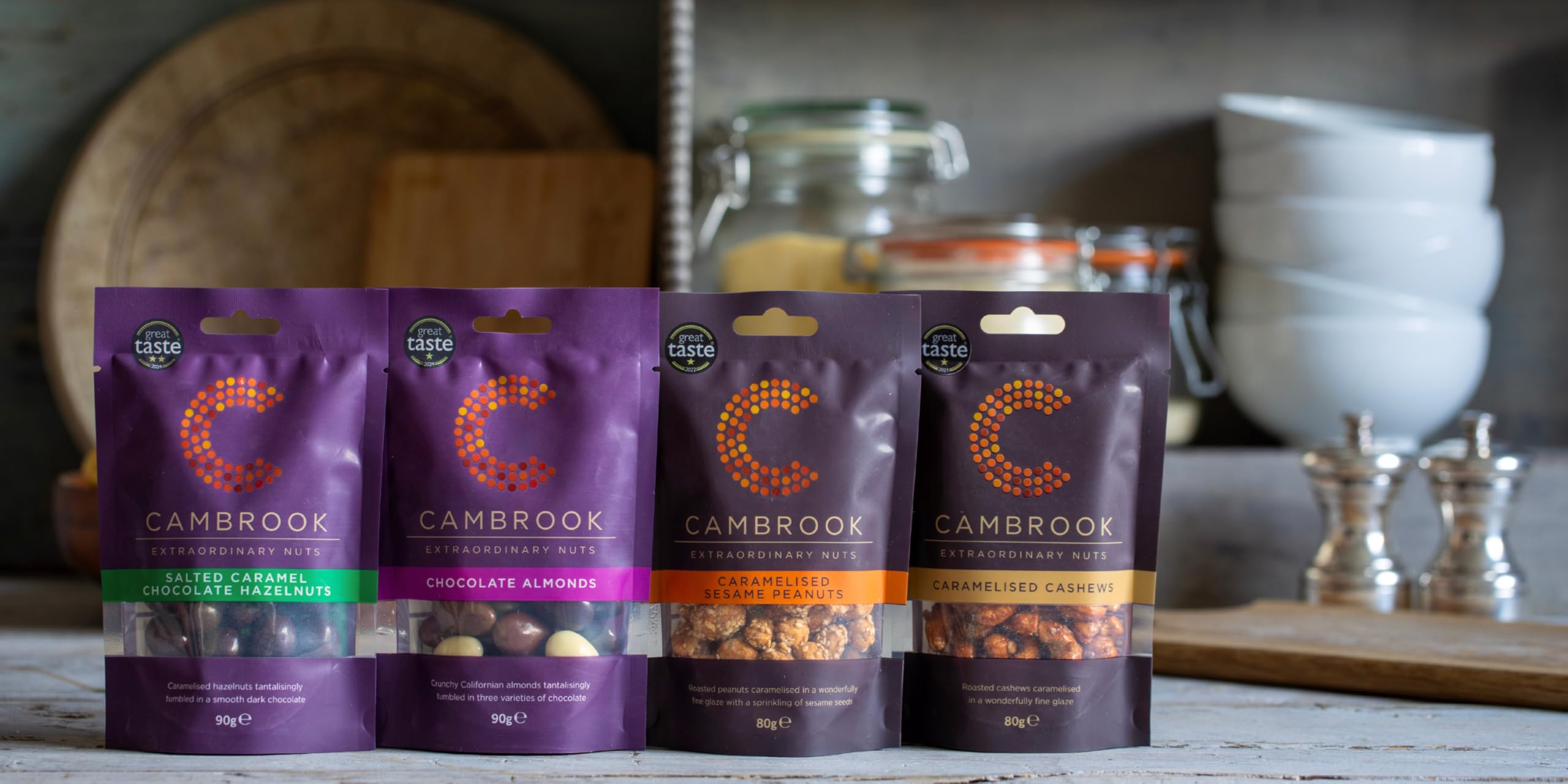 Cambrook Caramelised Sesame Peanuts - Roasted & Glazed | 80g Bag 3