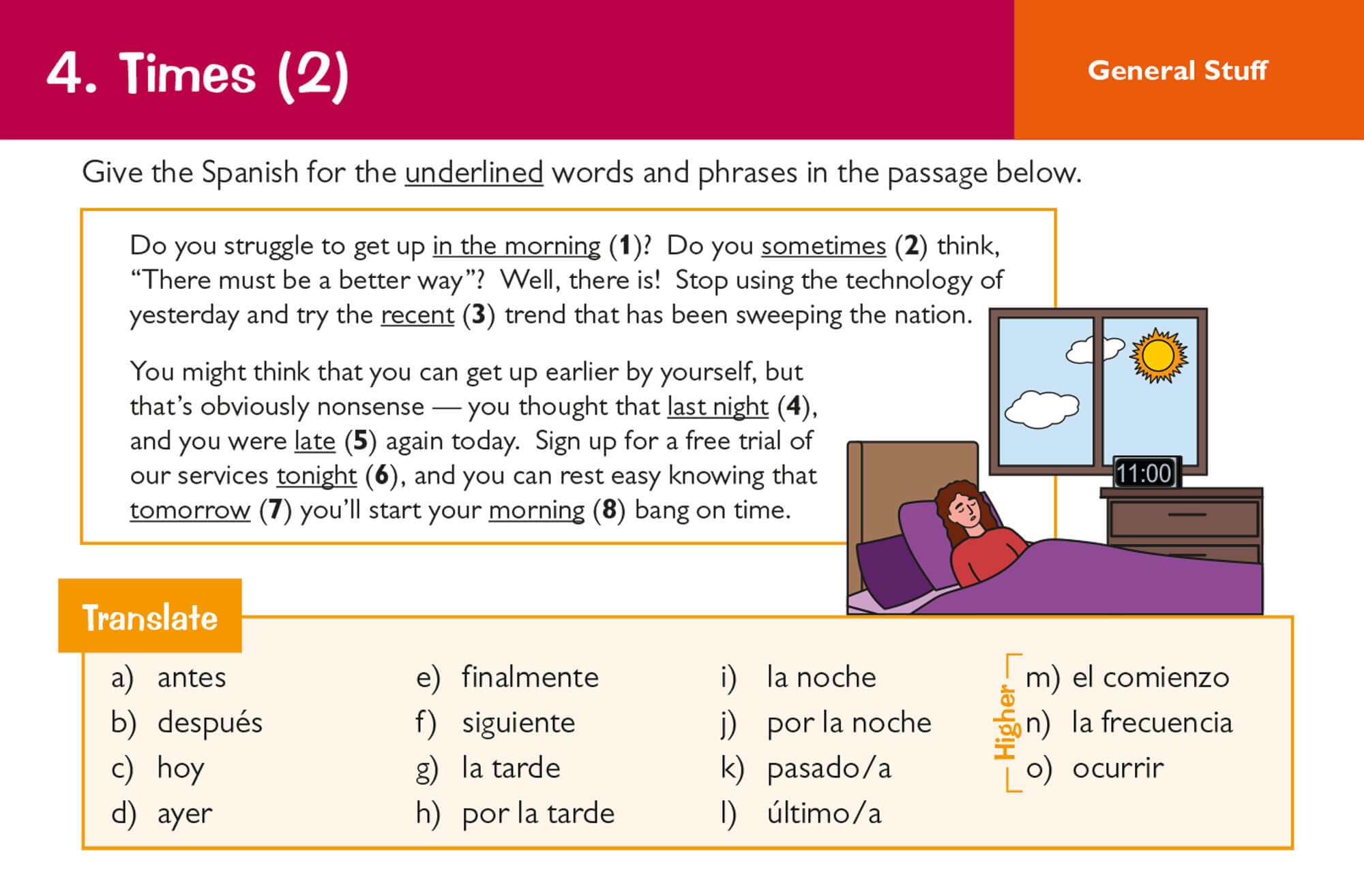 CGP New GCSE AQA Spanish: Vocabulary Revision Question Cards for Exams from 2026 8