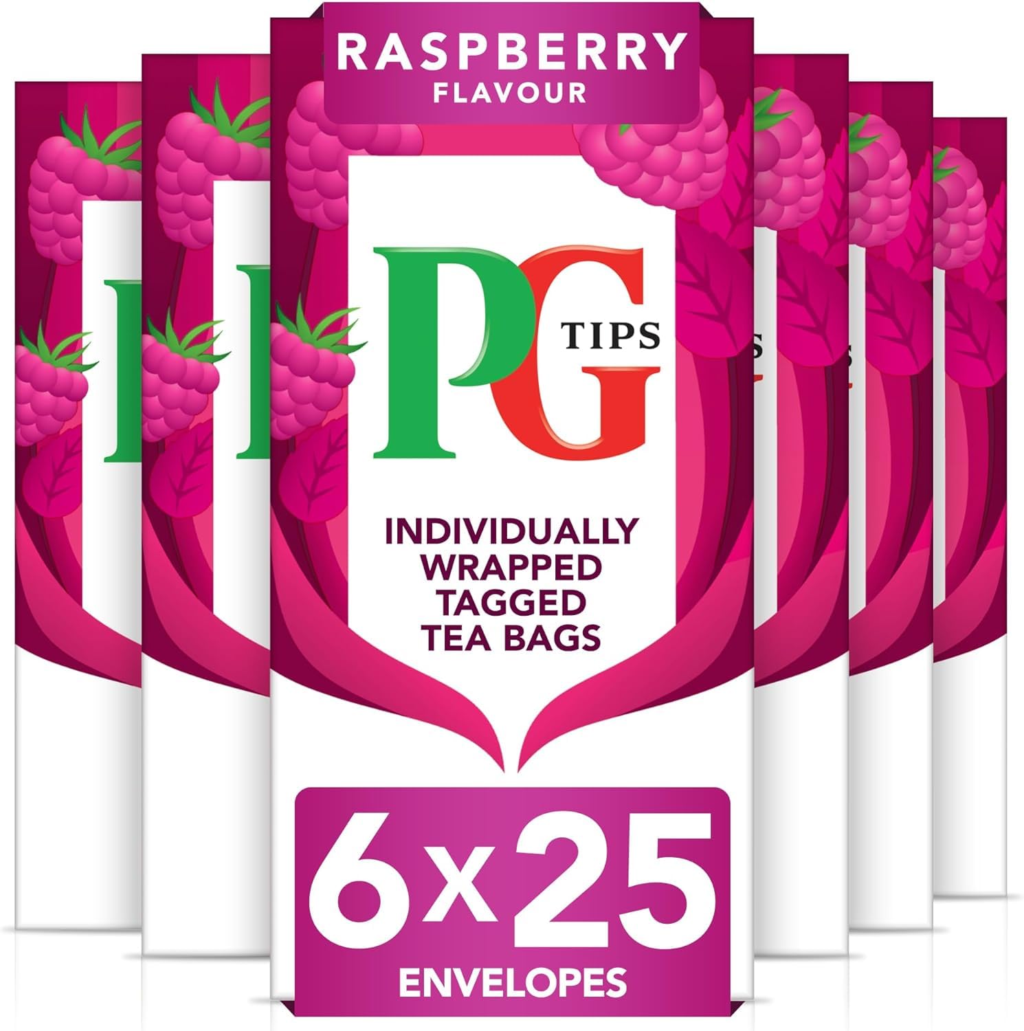 PG Tips - Himbeerblätter-Teebeutel, 150 einzeln verpackte, biologisch abbaubare Teebeutel 1