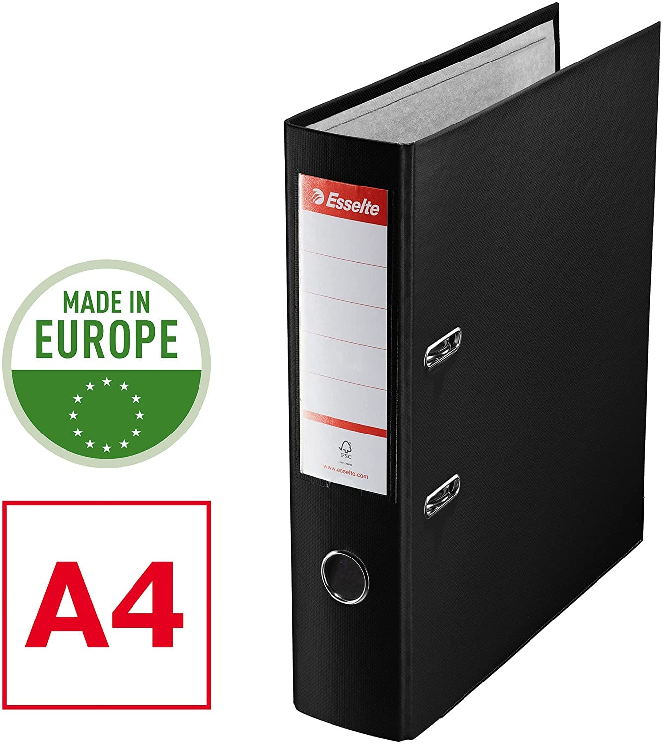 Esselte A4 Lever Arch Files, Red File Folders 624292, 3 Count (Pack of 1) 5
