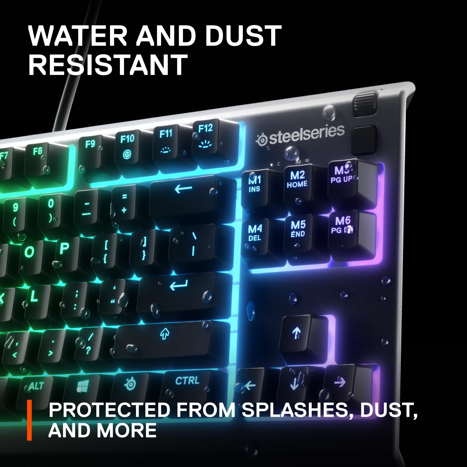 SteelSeries Apex 3 TKL - Gaming Keyboard - Tenkeyless Compact Form Factor - 4