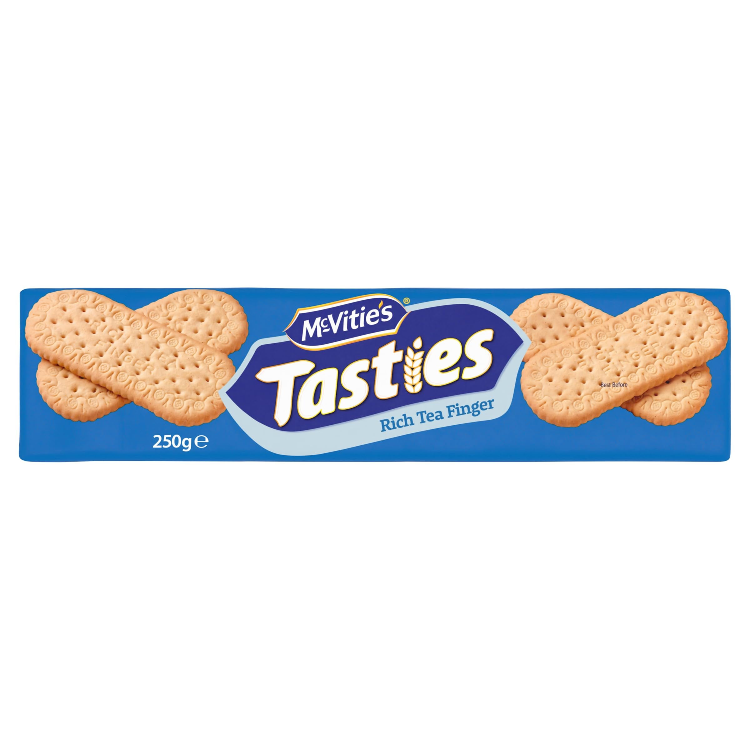 McVitie's Tasties Rich Tea Finger Biscuits - Classic Crisp Texture | 250g Pack