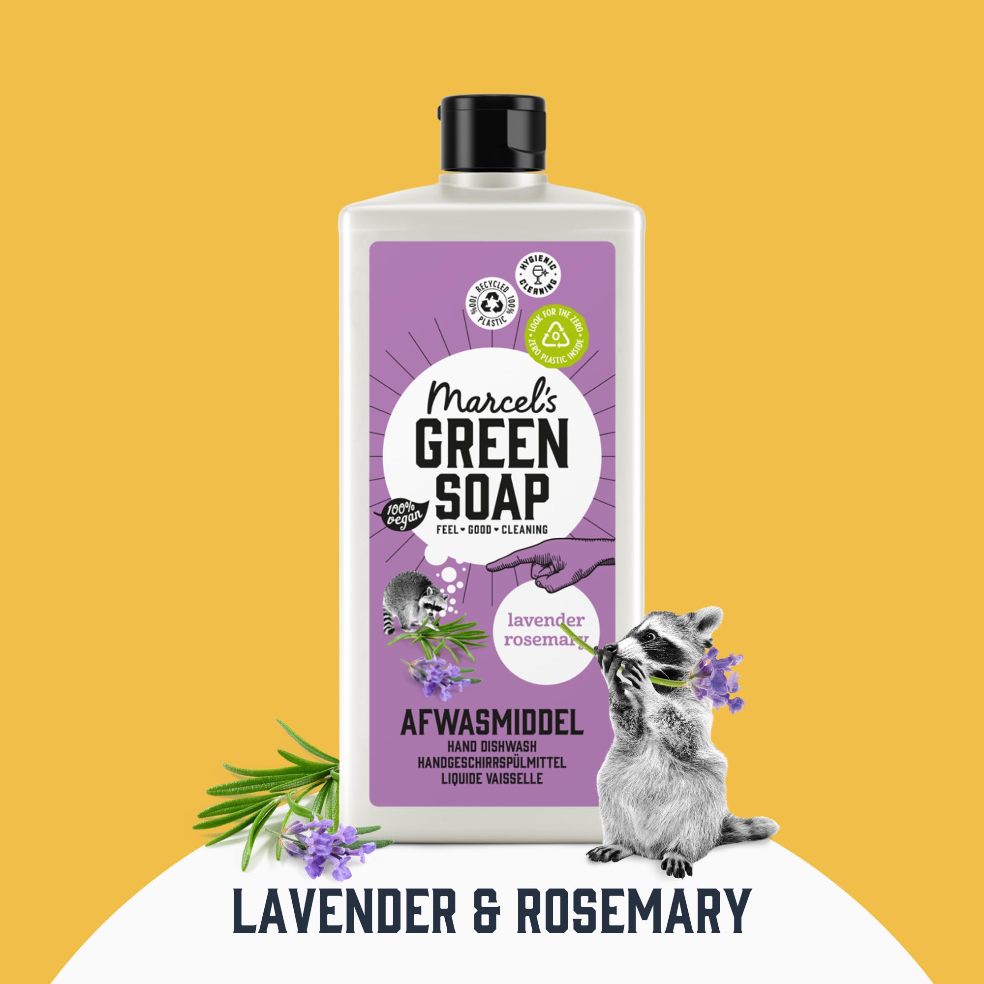 Marcel's Green Soap Washing-Up Liquid - Lavender & Rosemary Scent | 500ml | Biodegradable 7