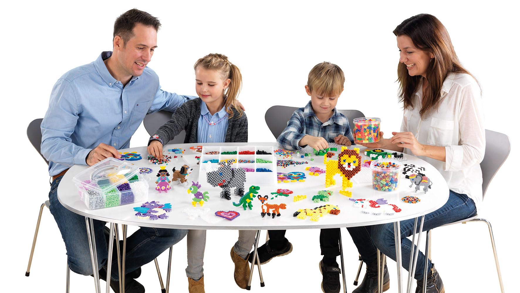 Hama 4,000 Fuse Beads & 3 Pegboards Starter Kit | Multicolour Plastic Beads | Ages 5-99 6