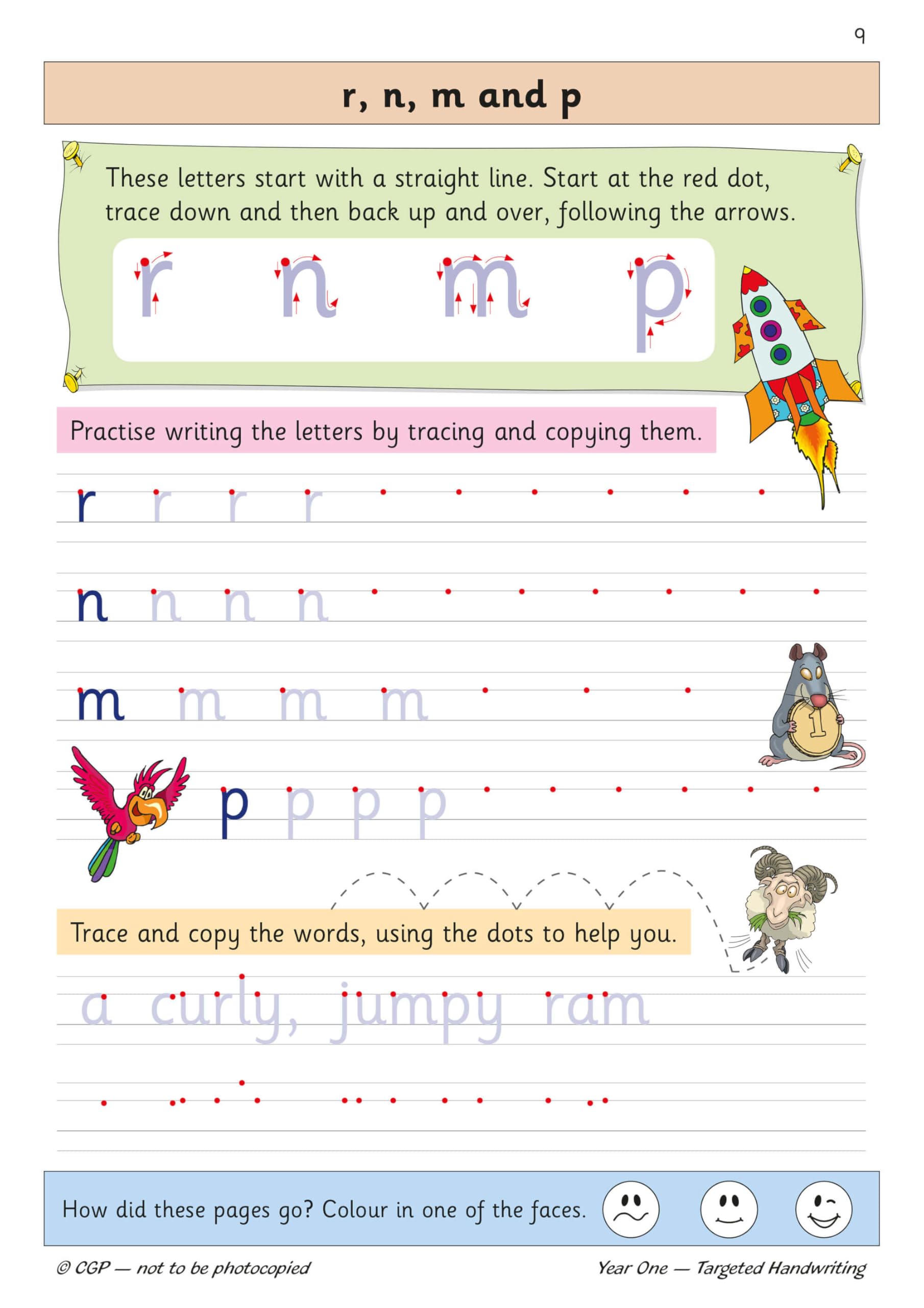CGP KS1 English Targeted Practice Book - Handwriting for Year 1 | Paperback | 32 Pages 5