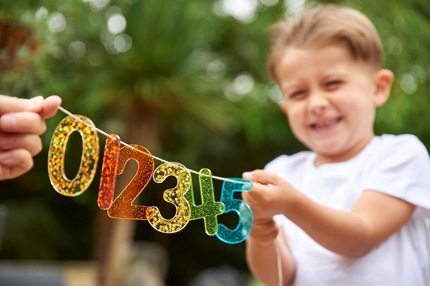 TickiT Rainbow Glitter Numbers - Educational Acrylic Number Set for Kids 3+ 2